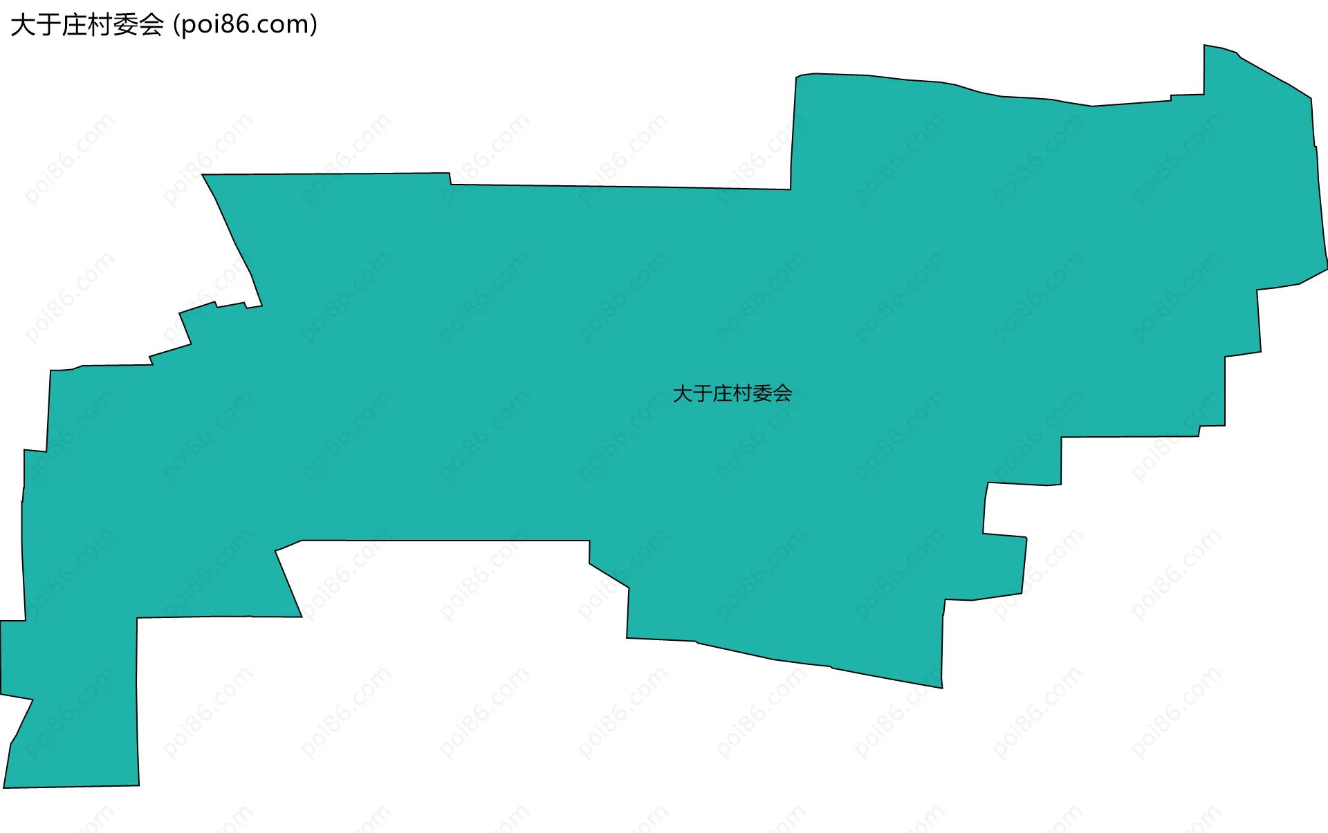 大于庄村委会边界地图