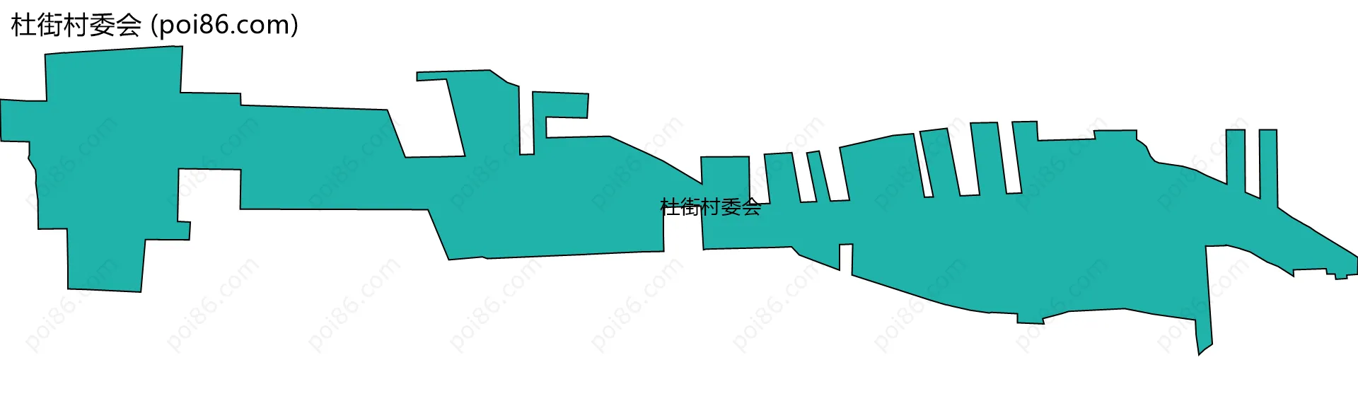 杜街村委会边界地图