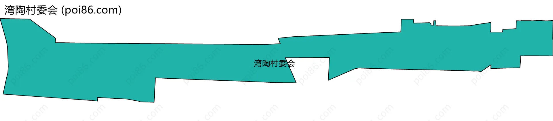 湾陶村委会边界地图