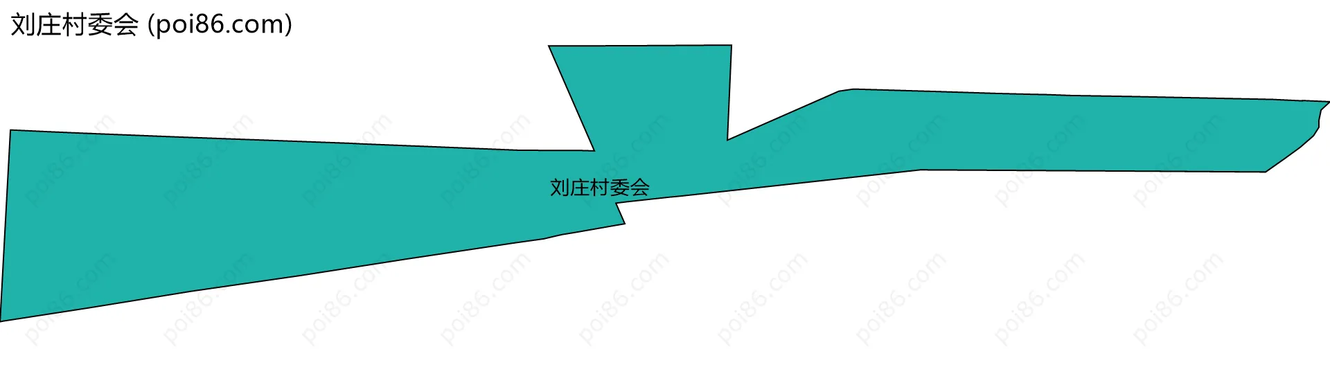 刘庄村委会边界地图
