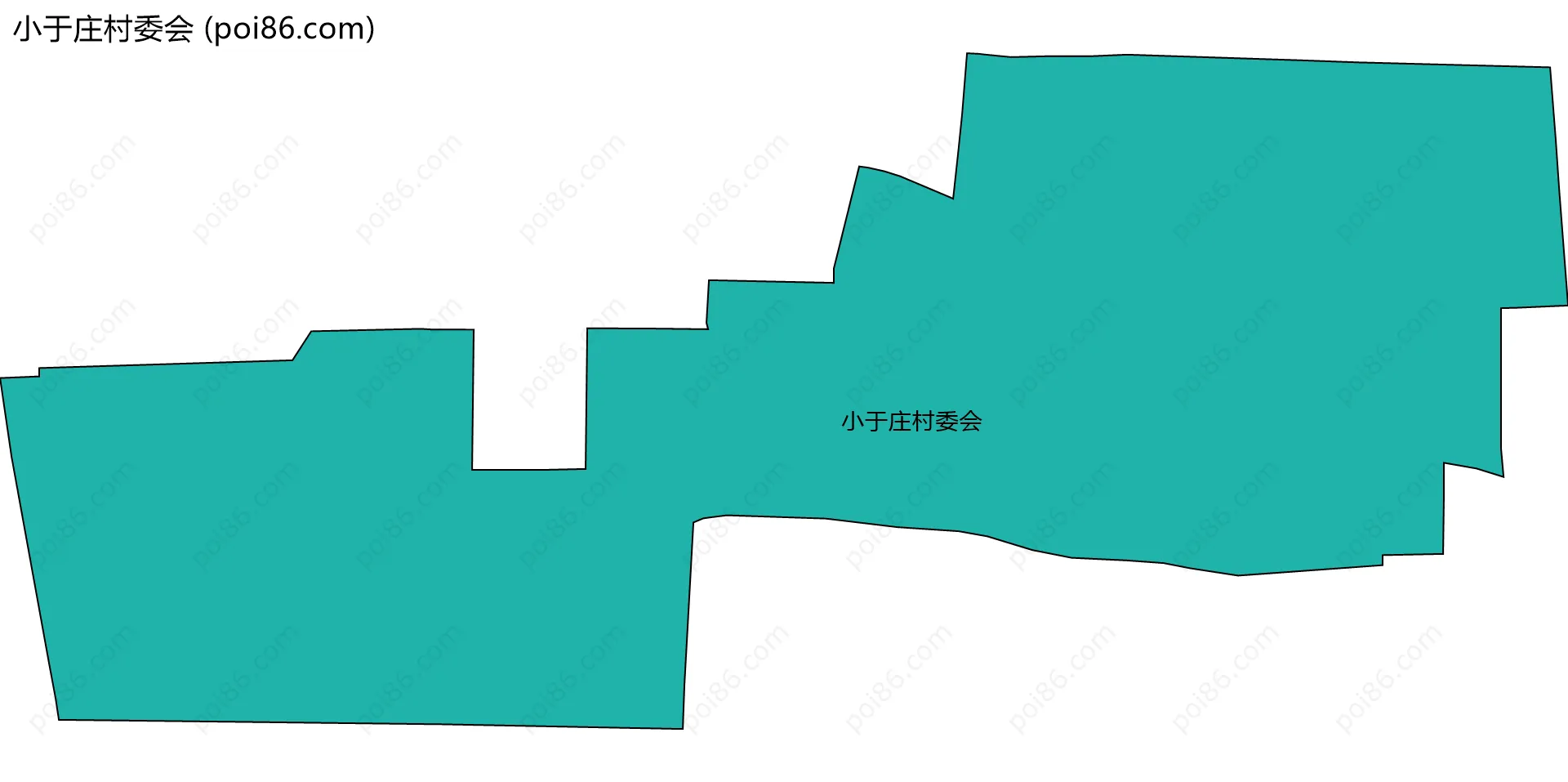 小于庄村委会边界地图