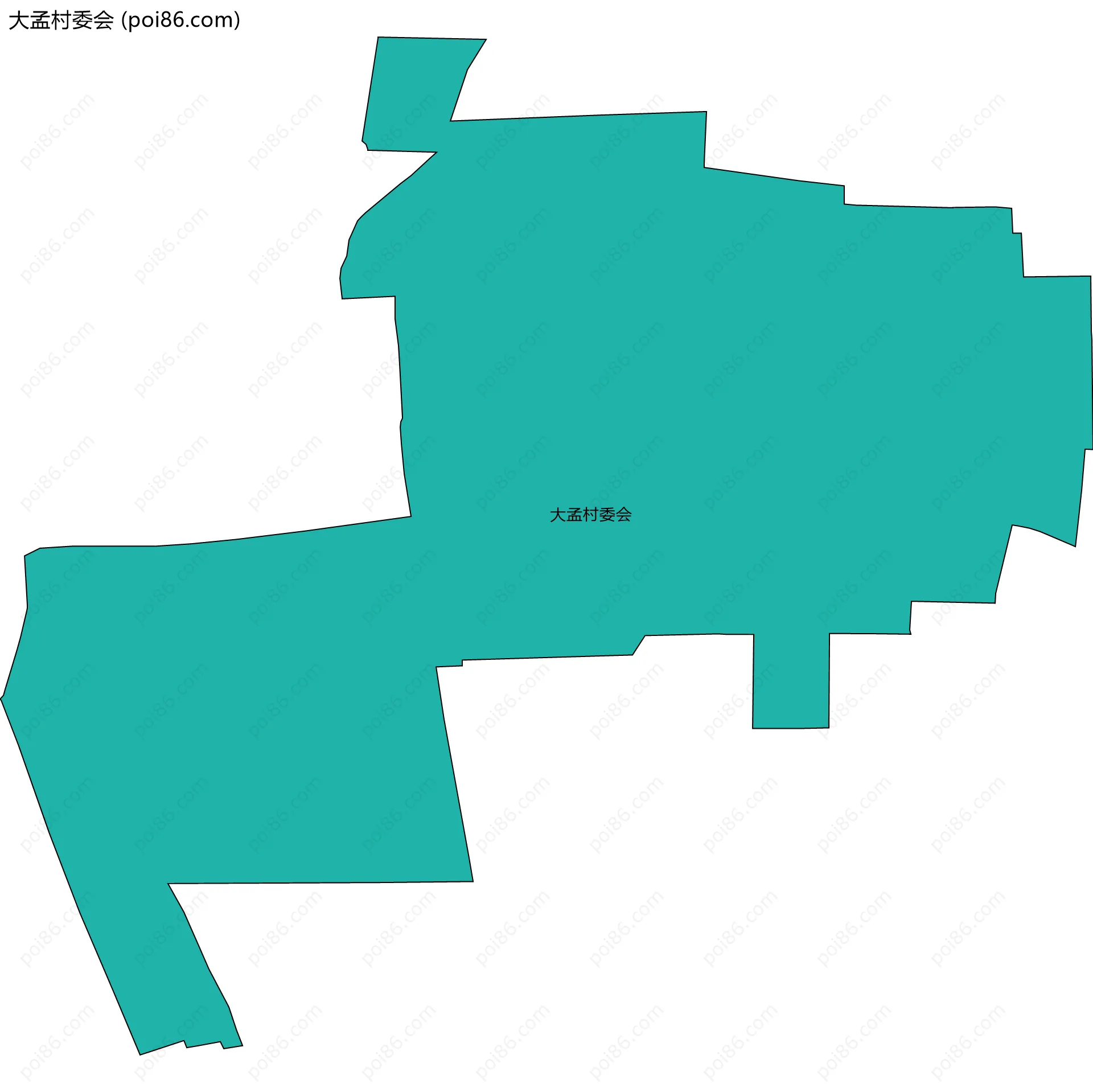 大孟村委会边界地图