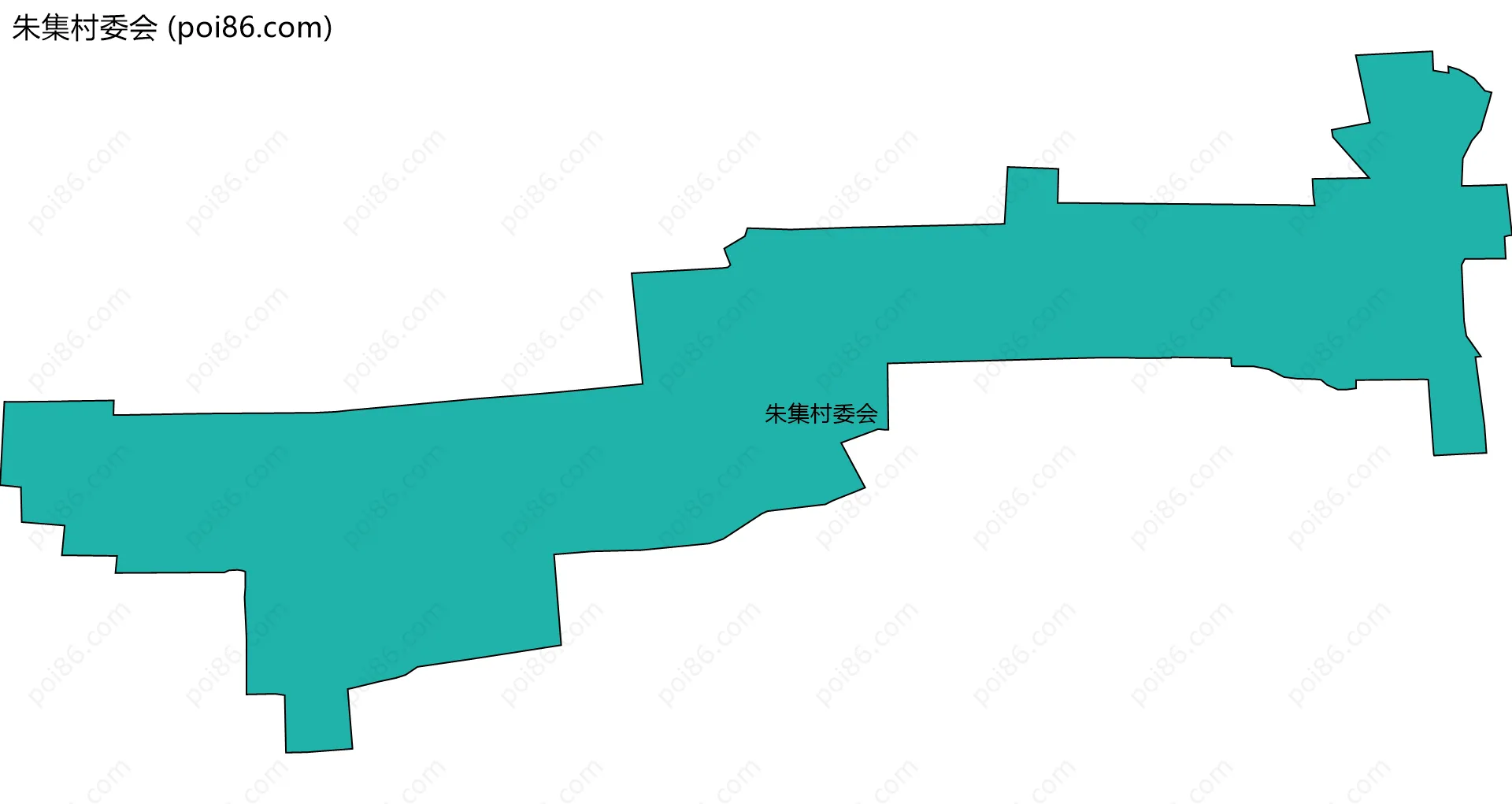 朱集村委会边界地图