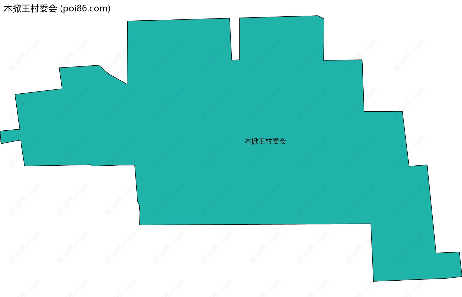 木掀王村委会边界地图
