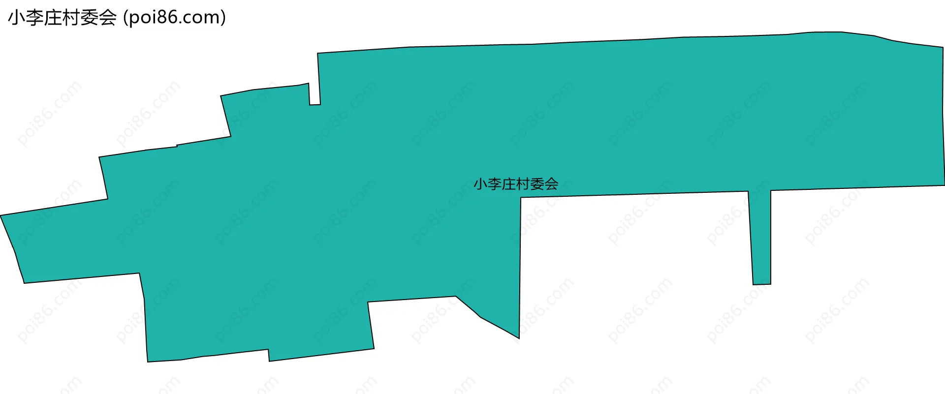 小李庄村委会边界地图