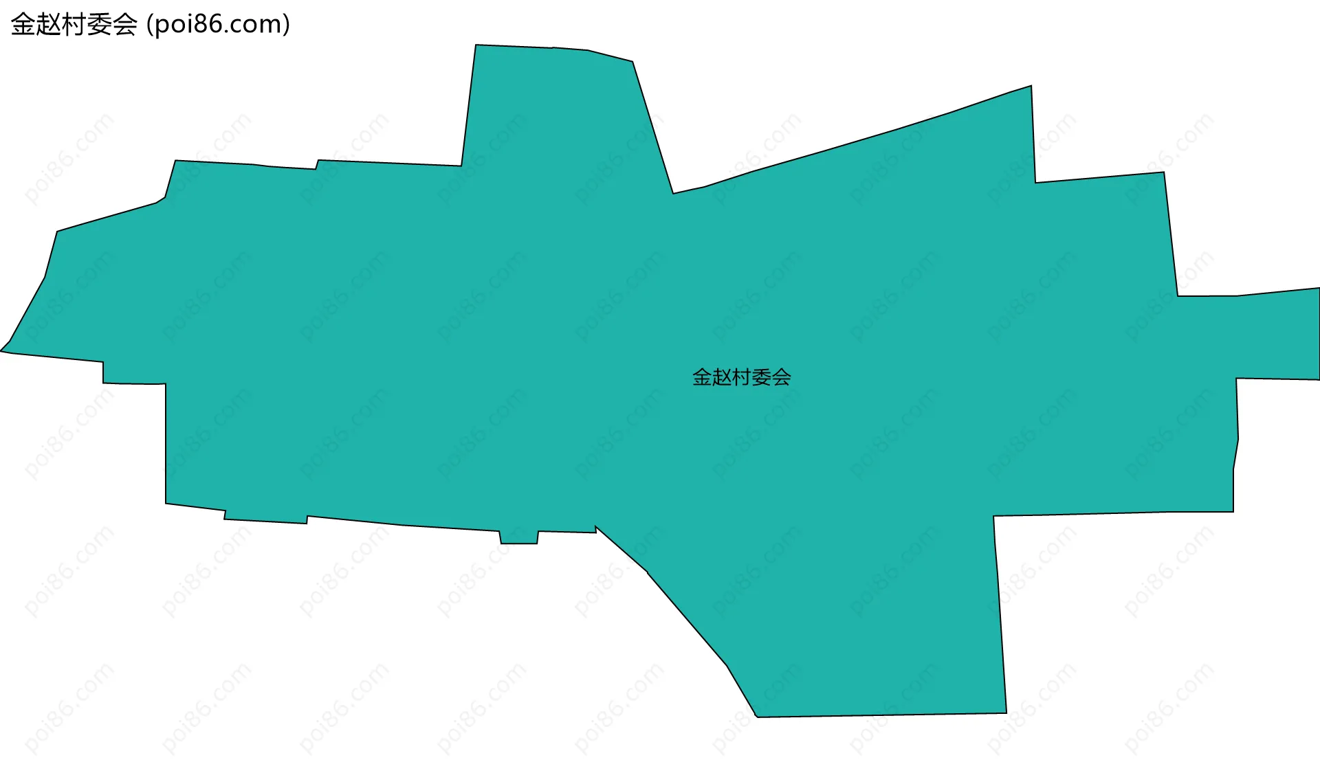 金赵村委会边界地图