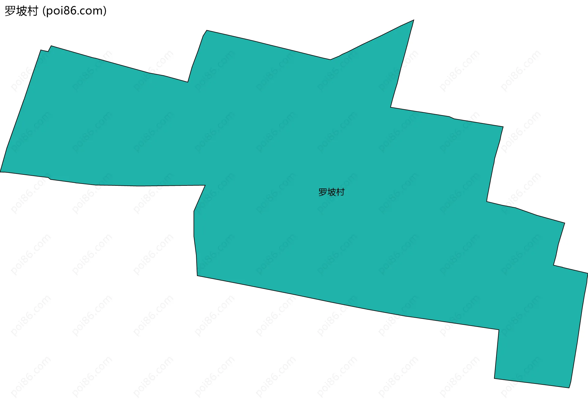 罗坡村边界地图