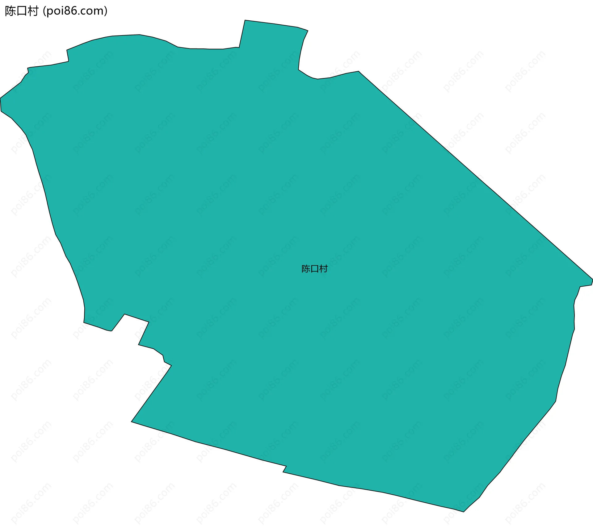 陈口村边界地图