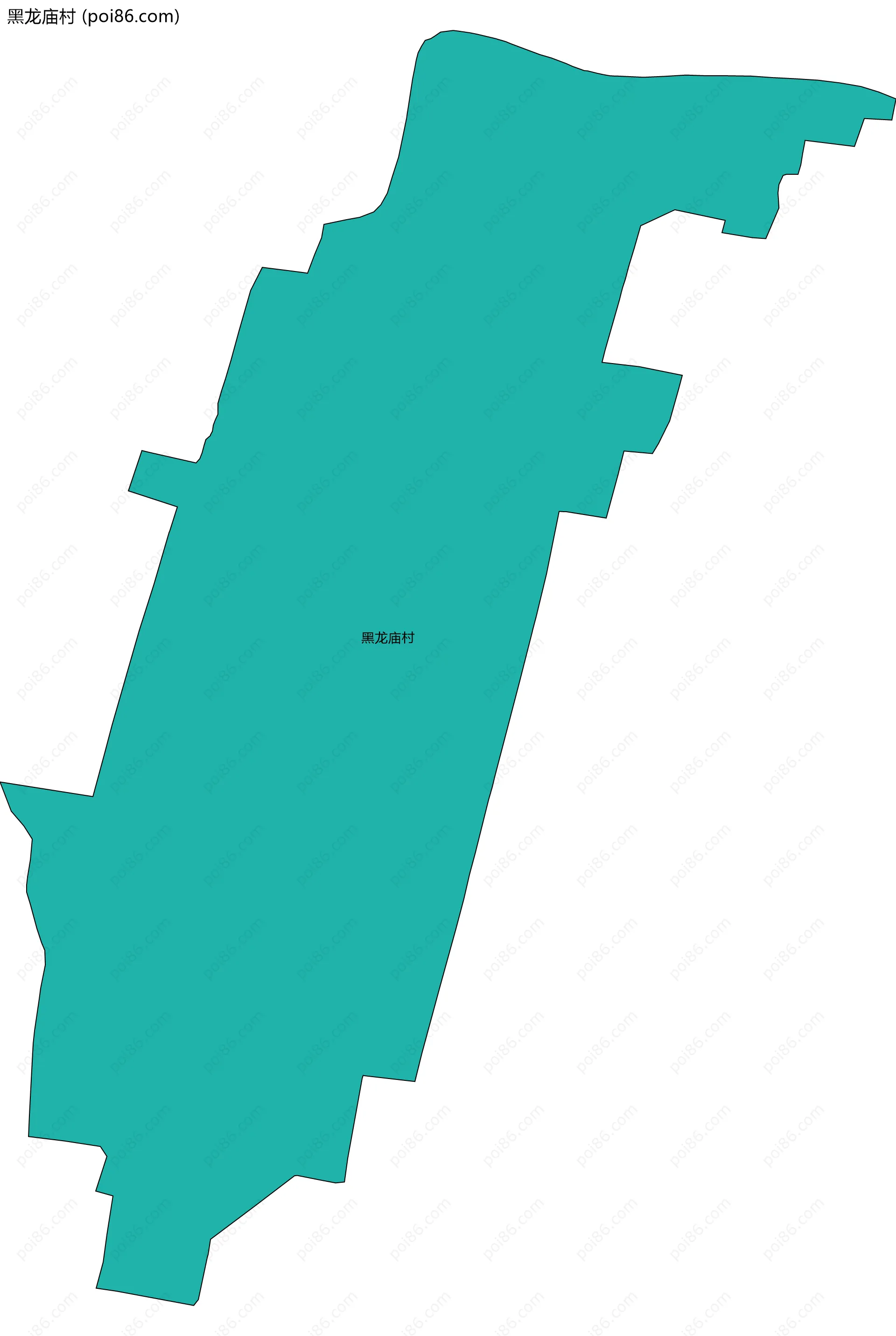 黑龙庙村边界地图