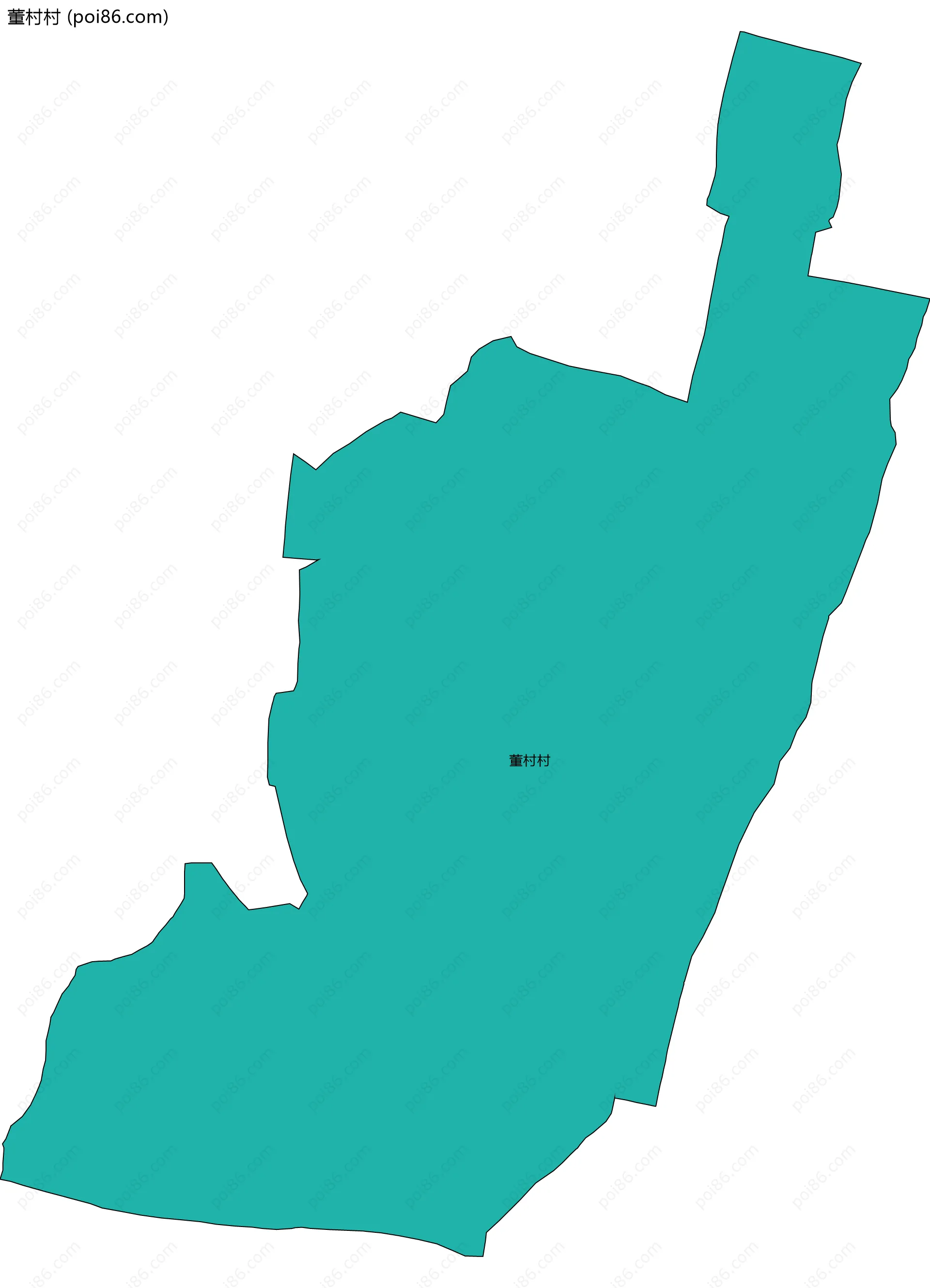 董村村边界地图