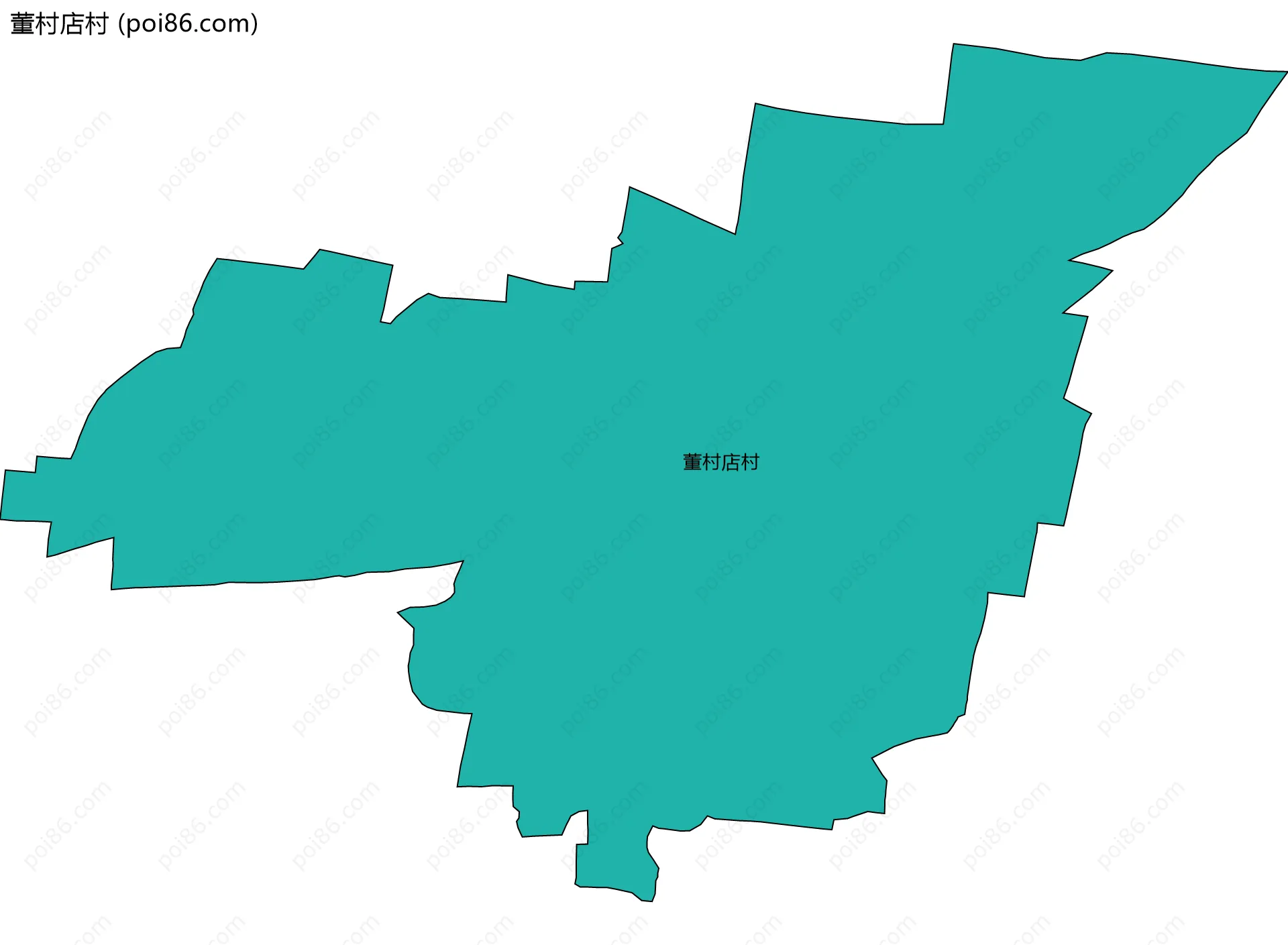 董村店村边界地图