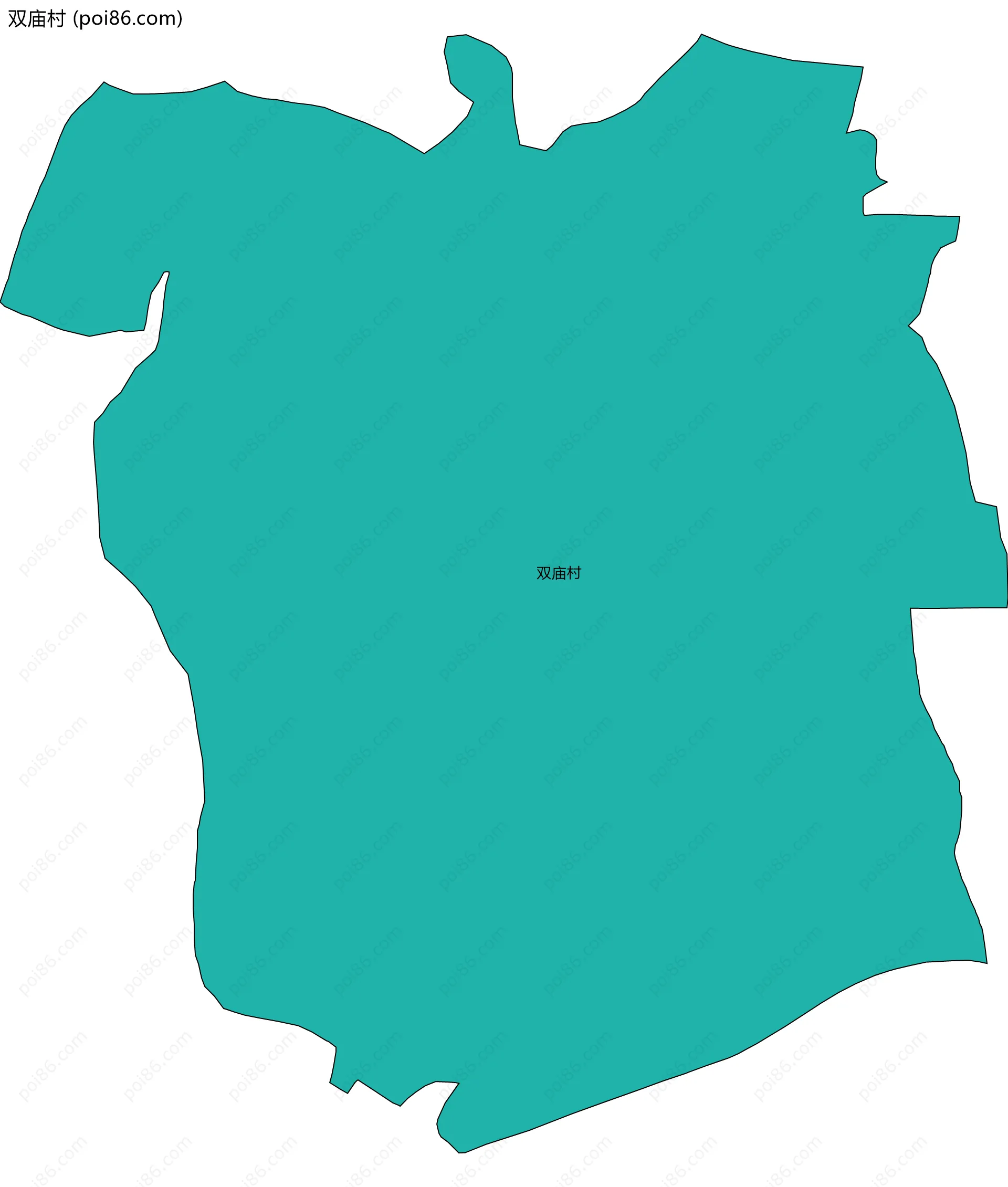 双庙村边界地图