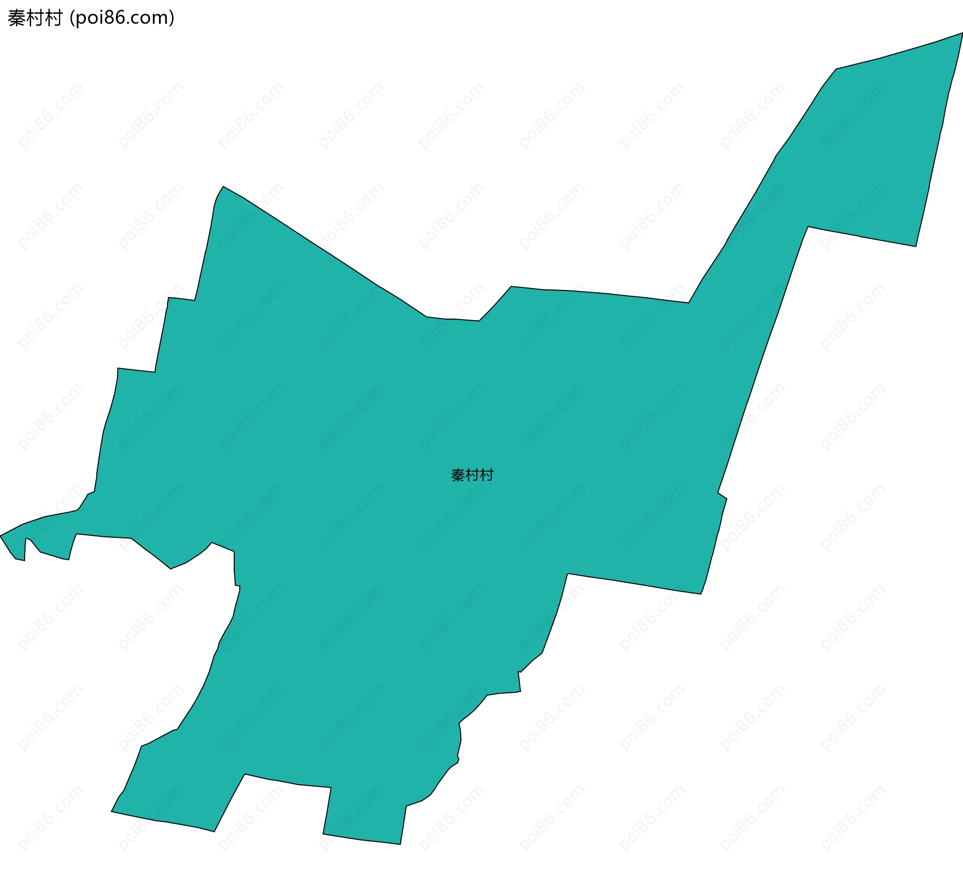 秦村村边界地图