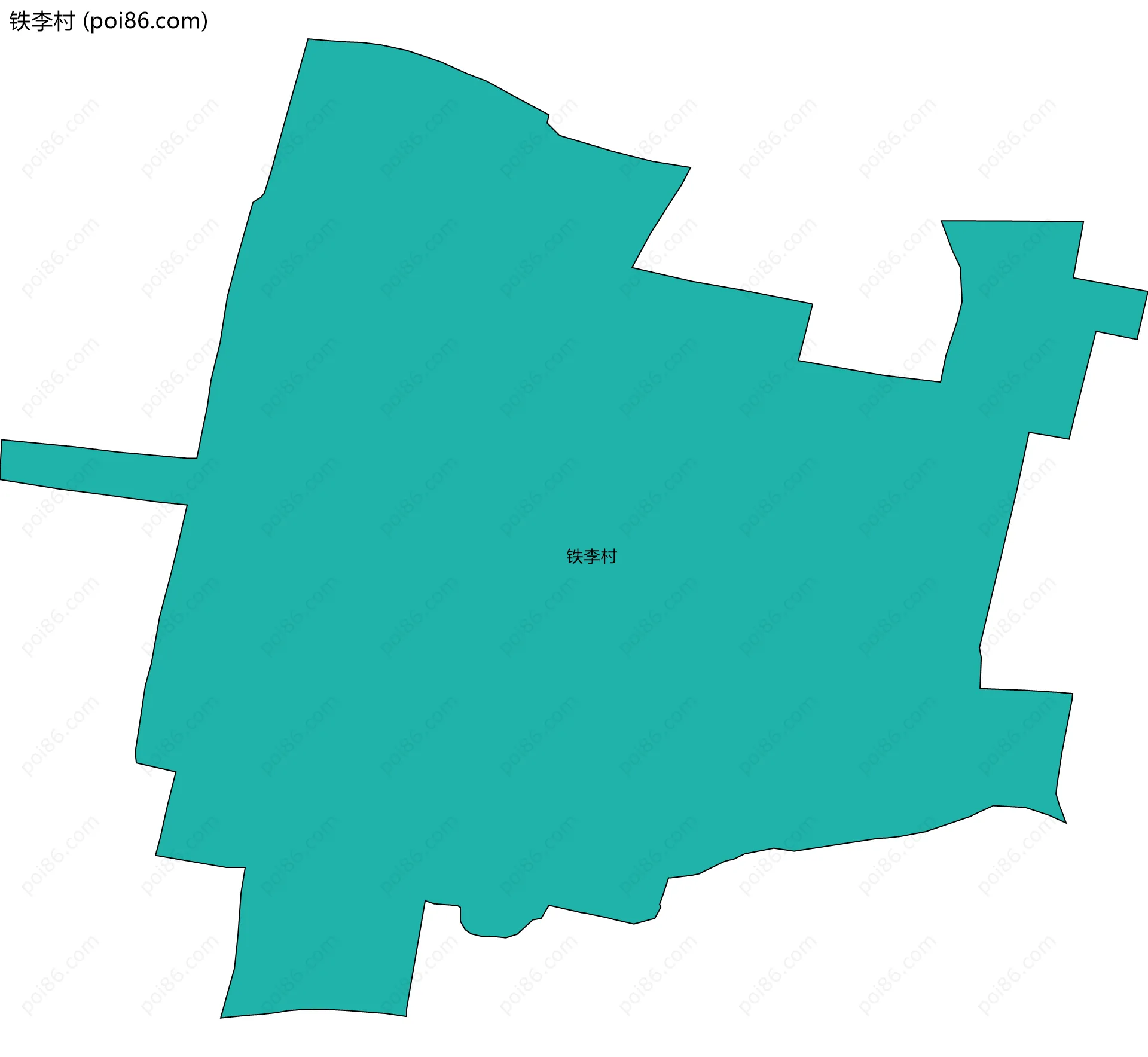 铁李村边界地图