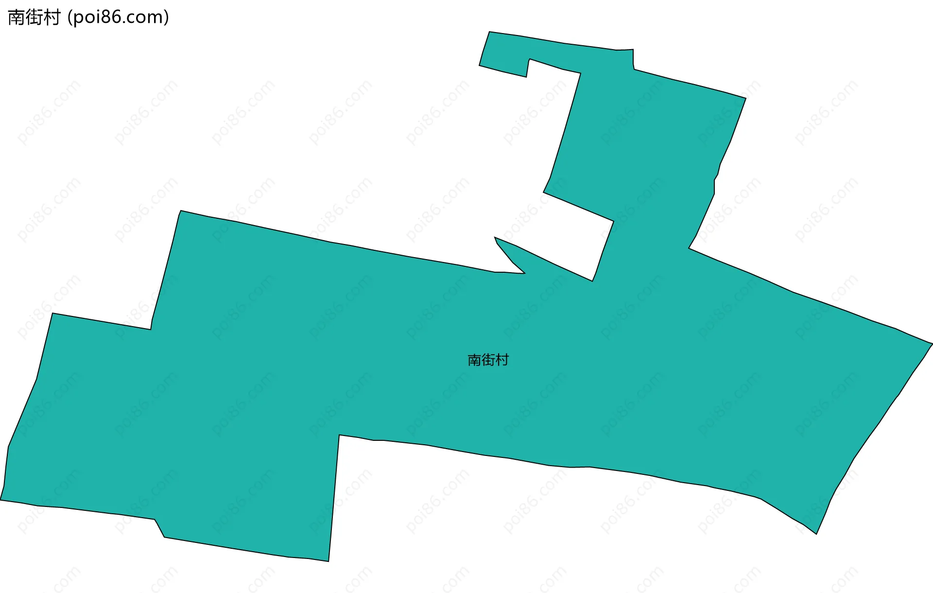 南街村边界地图