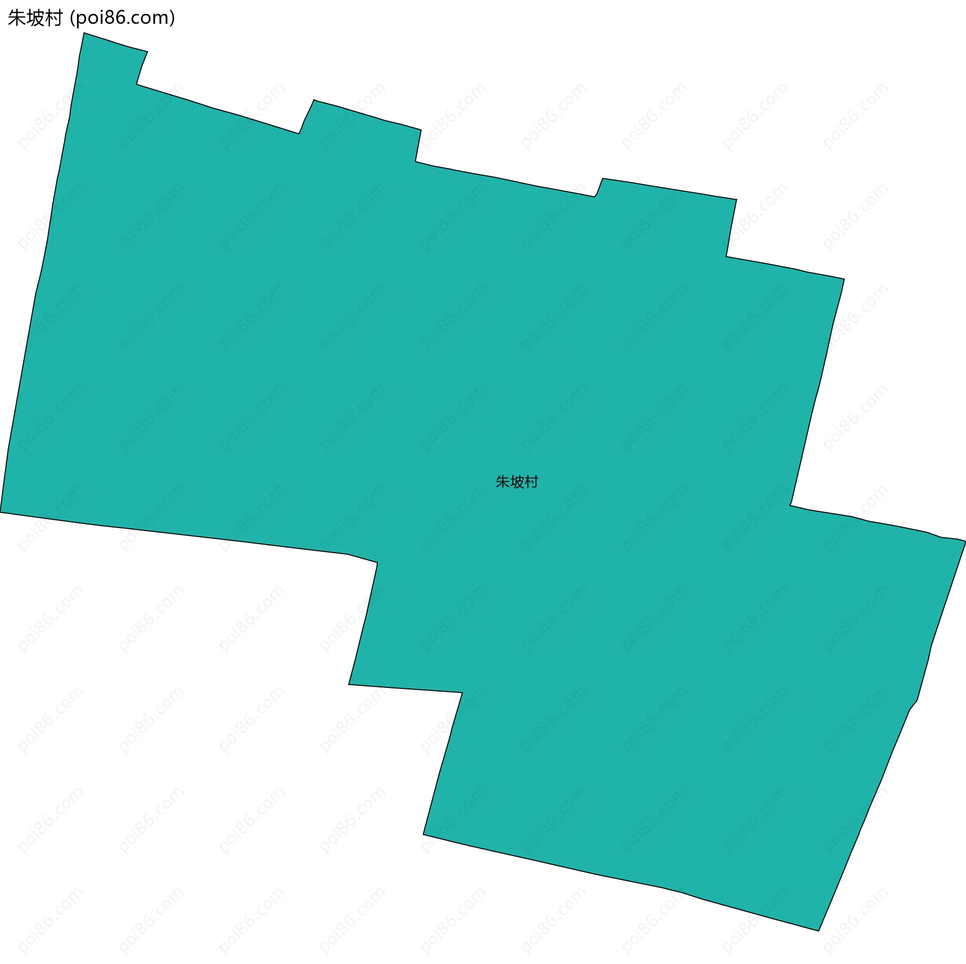 朱坡村边界地图