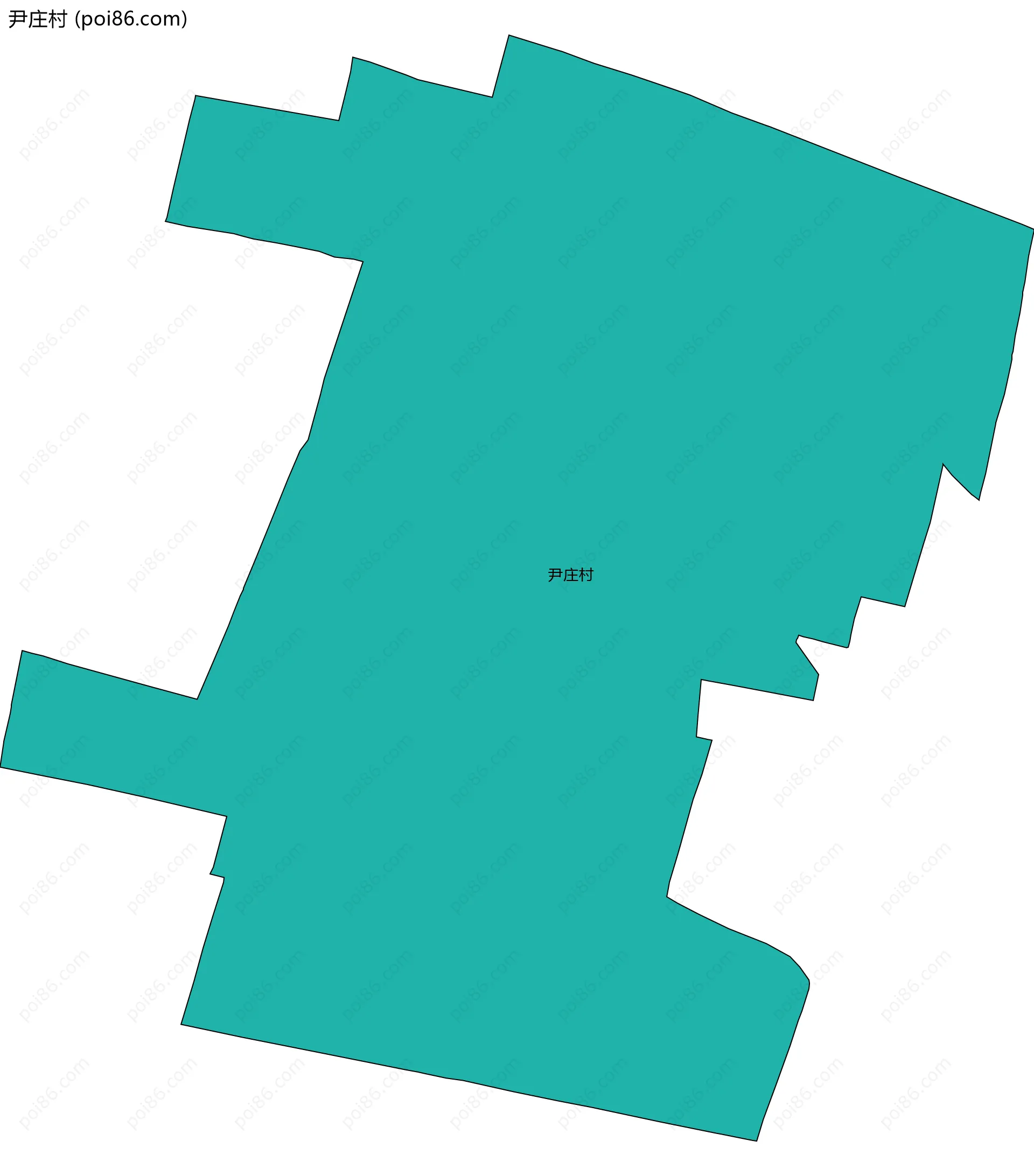 尹庄村边界地图