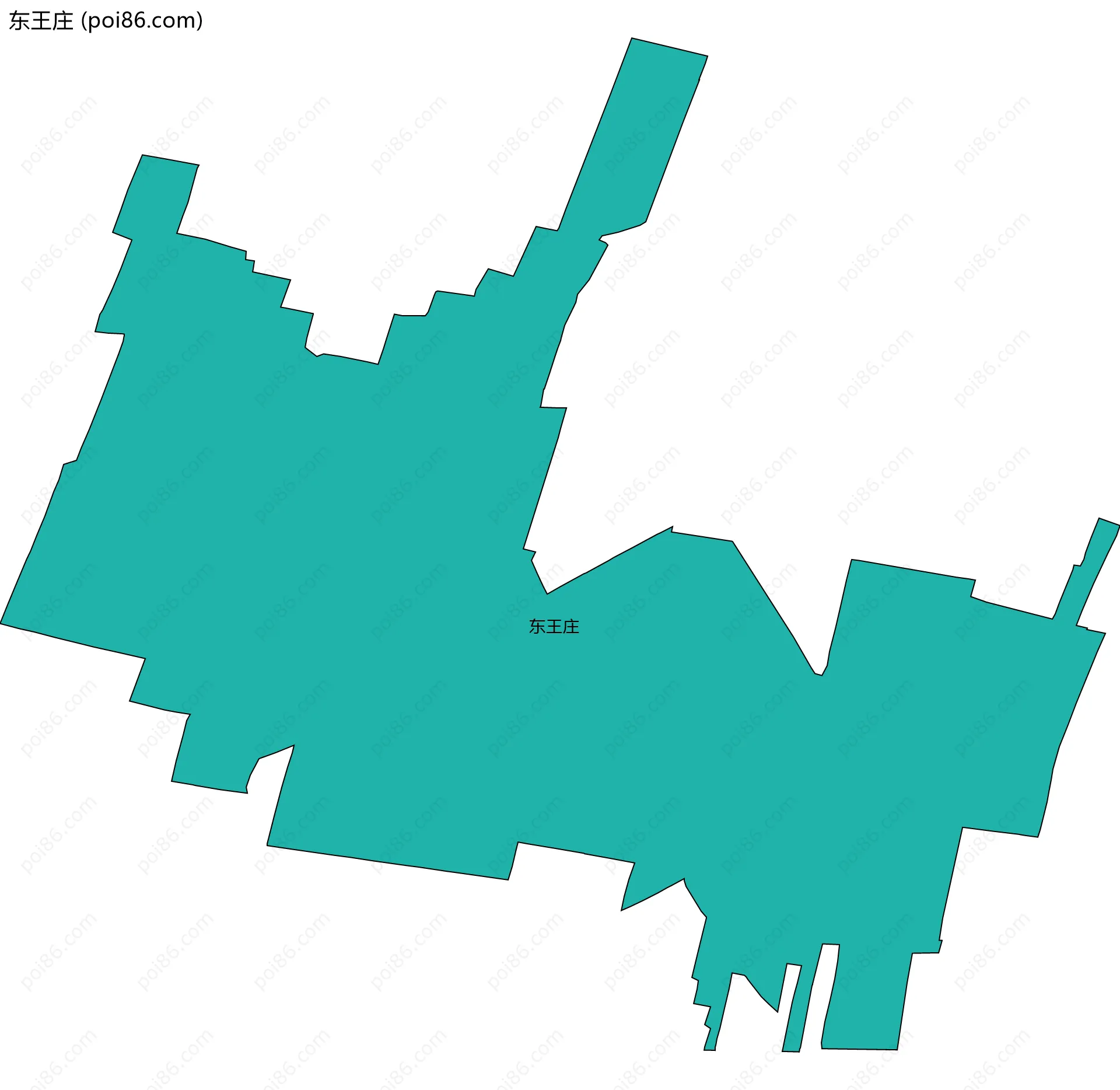 东王庄边界地图