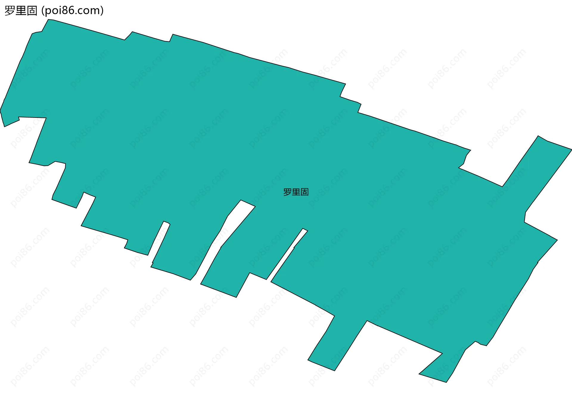 罗里固边界地图