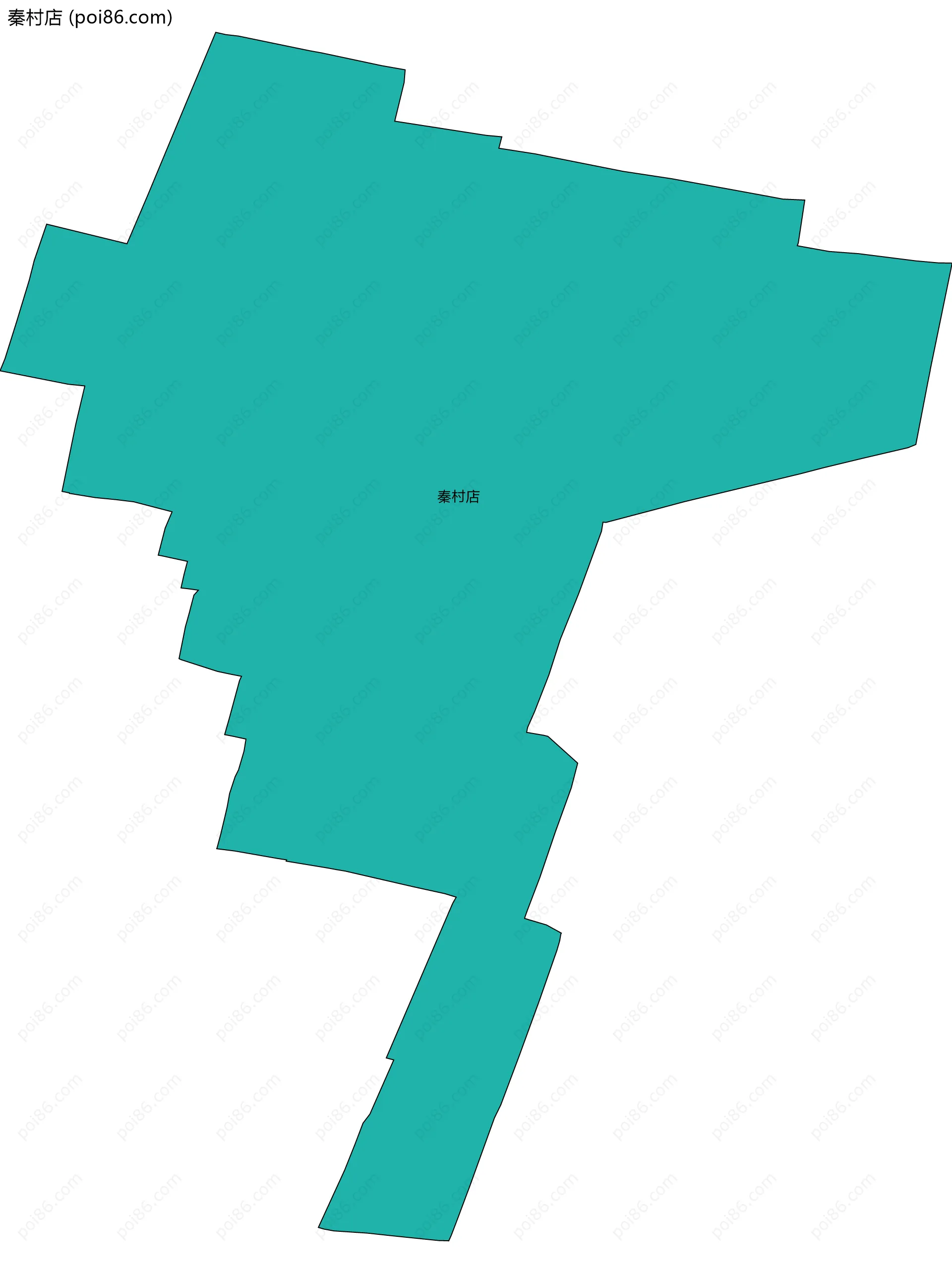 秦村店边界地图