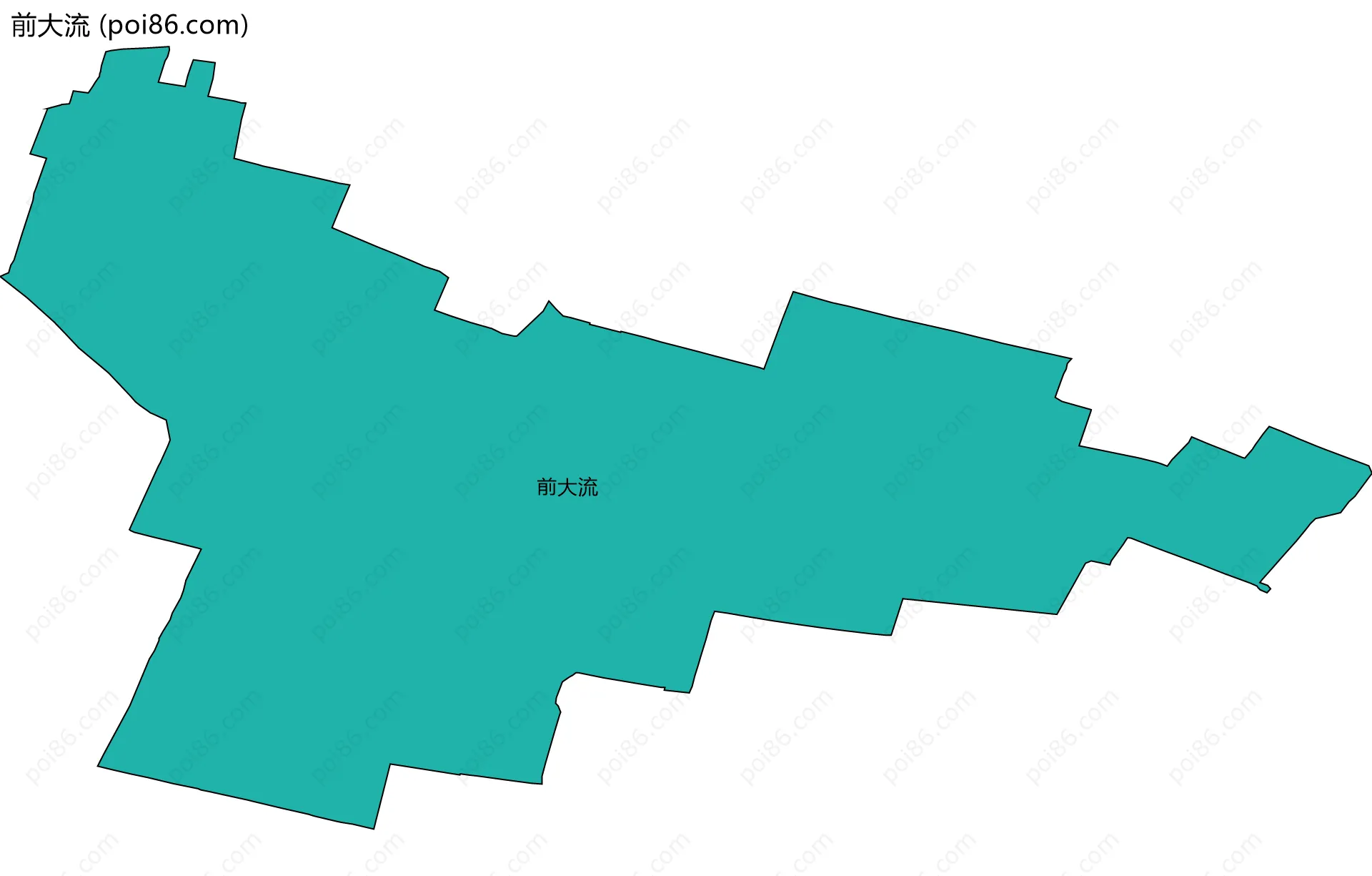 前大流边界地图