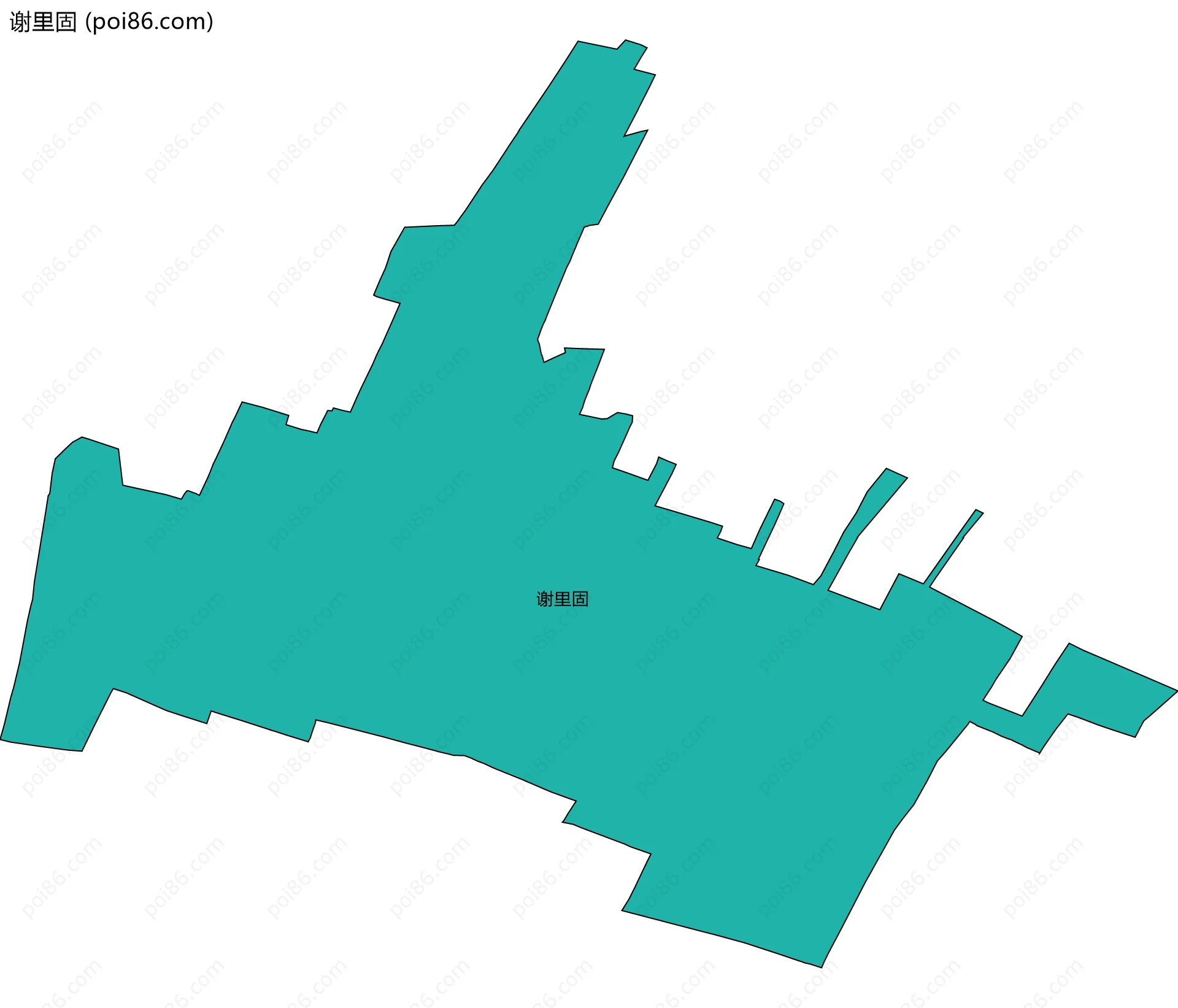 谢里固边界地图