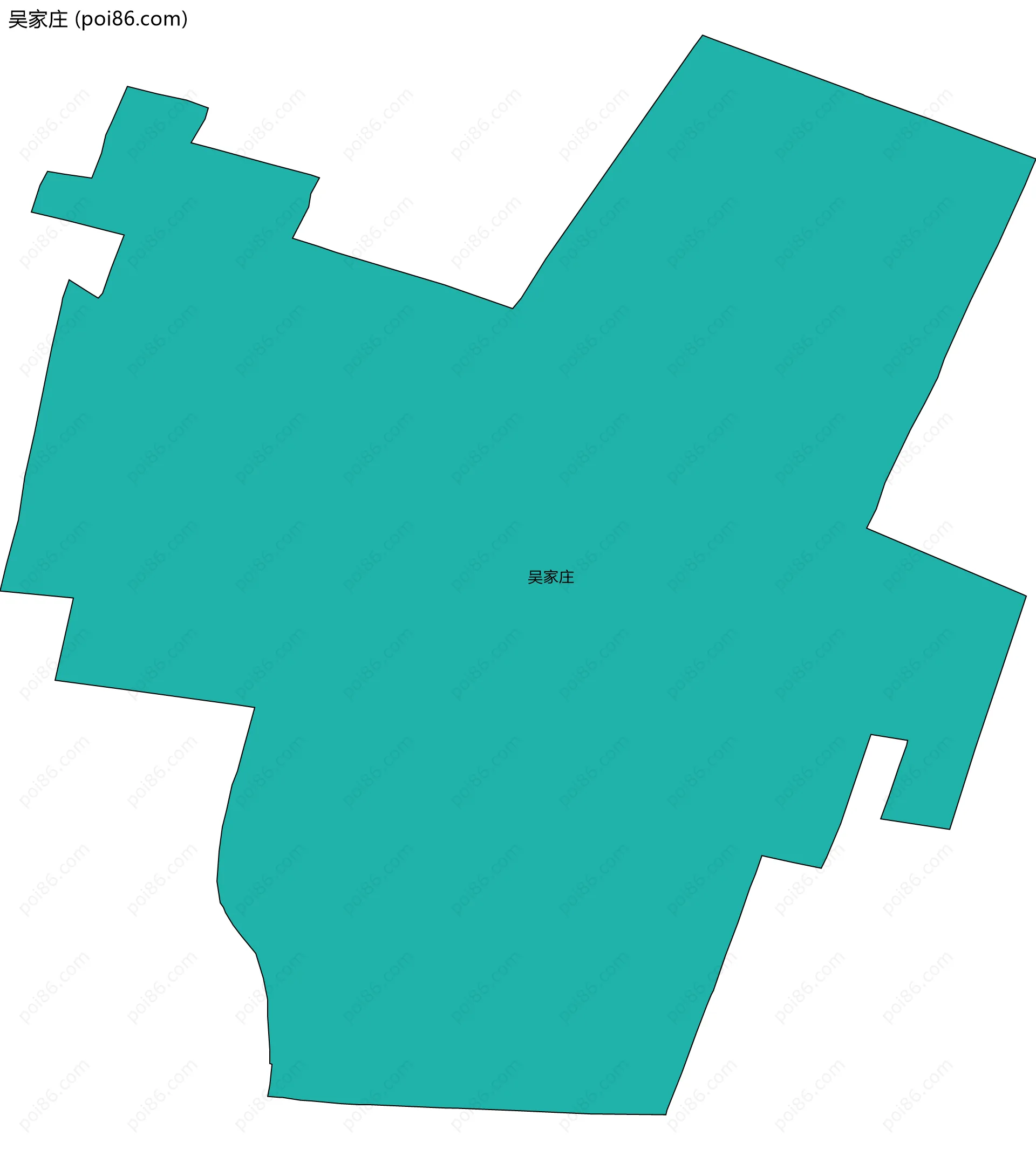 吴家庄边界地图