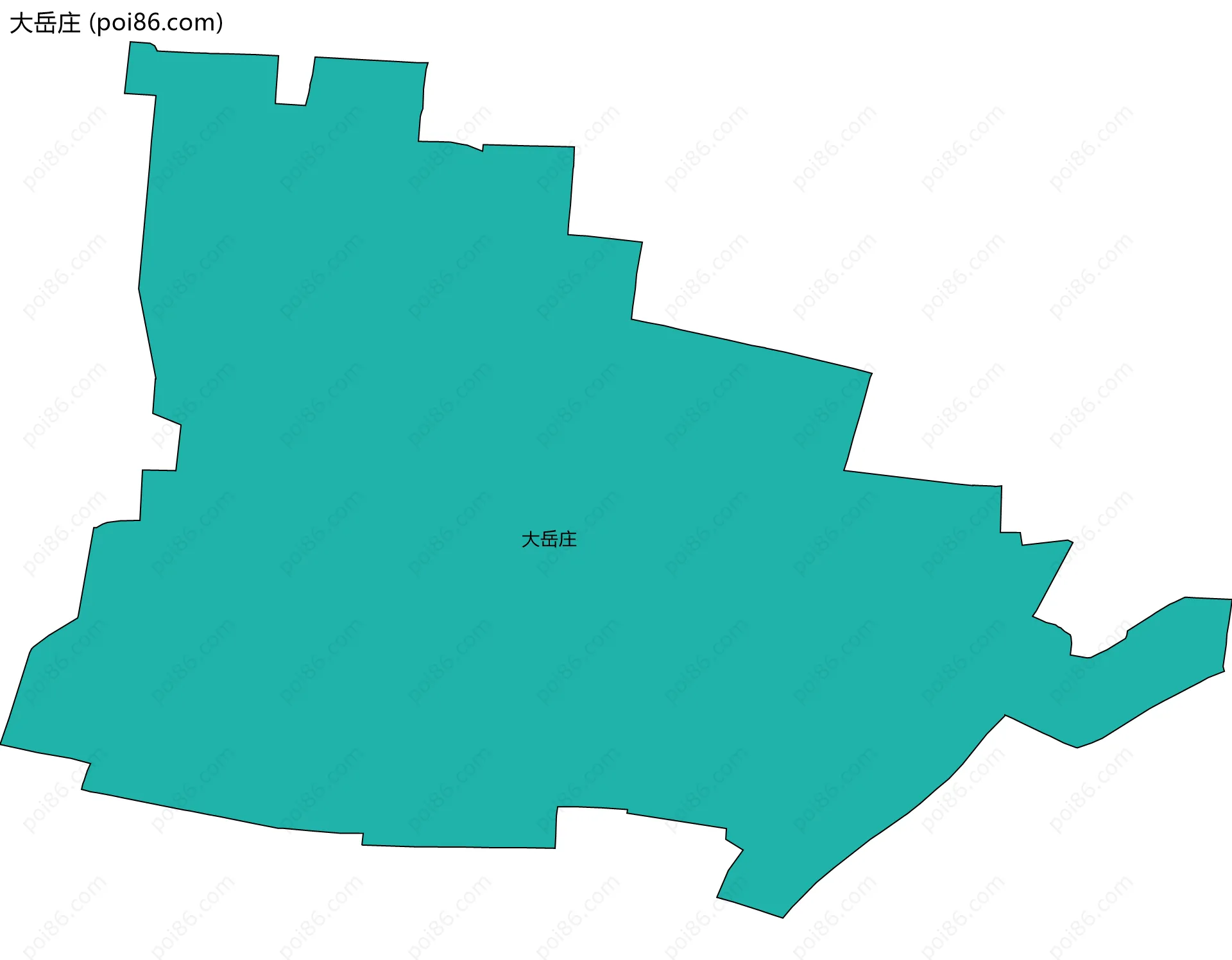 大岳庄边界地图