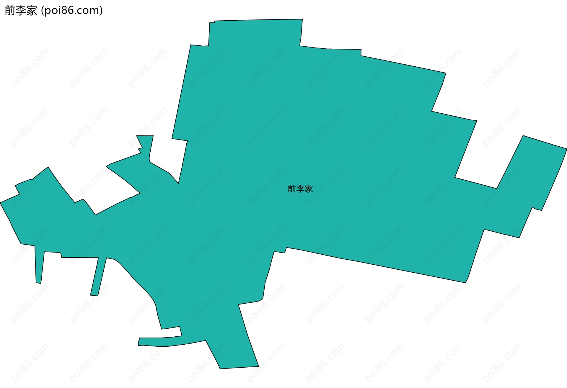 前李家边界地图