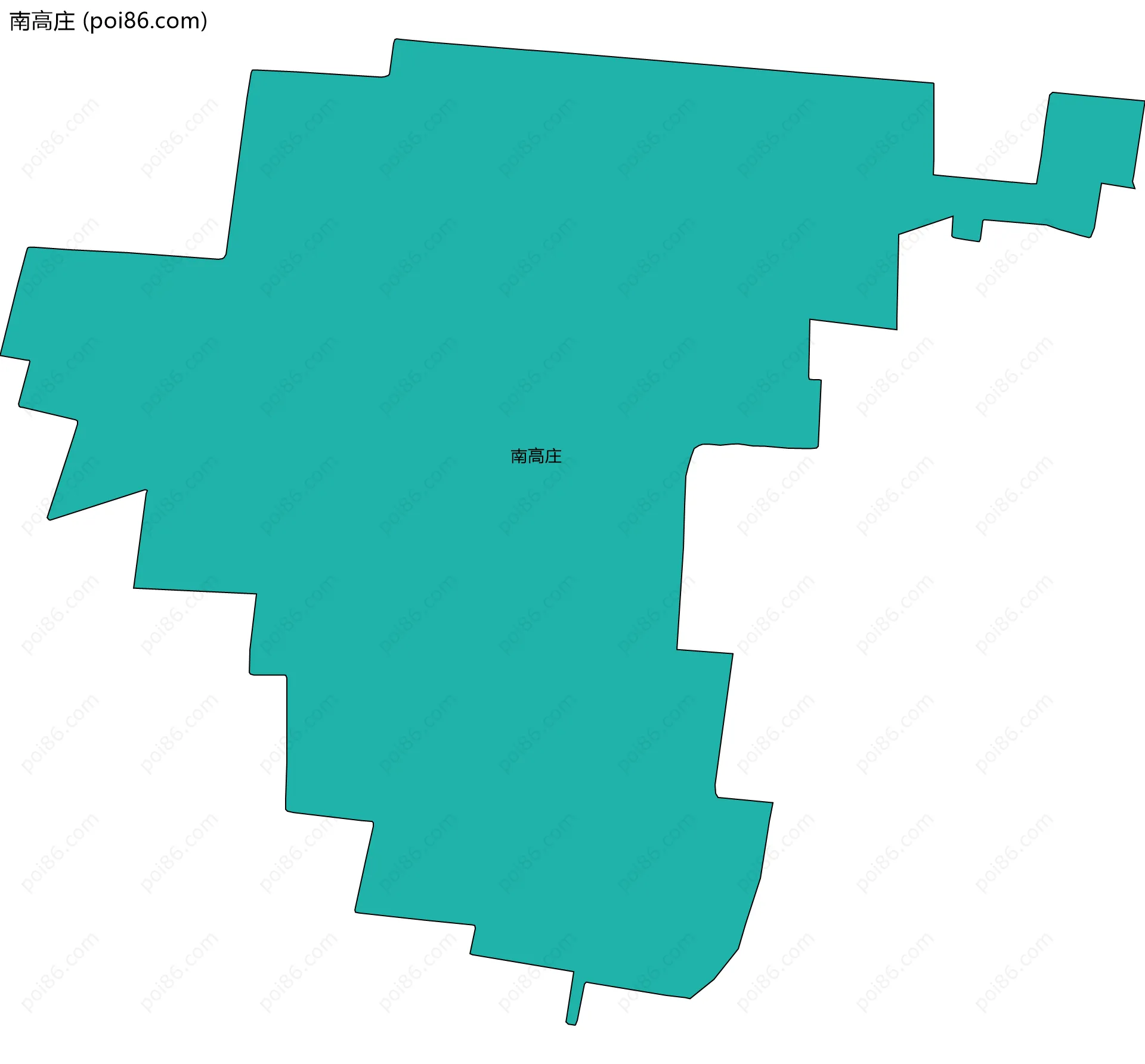 南高庄边界地图