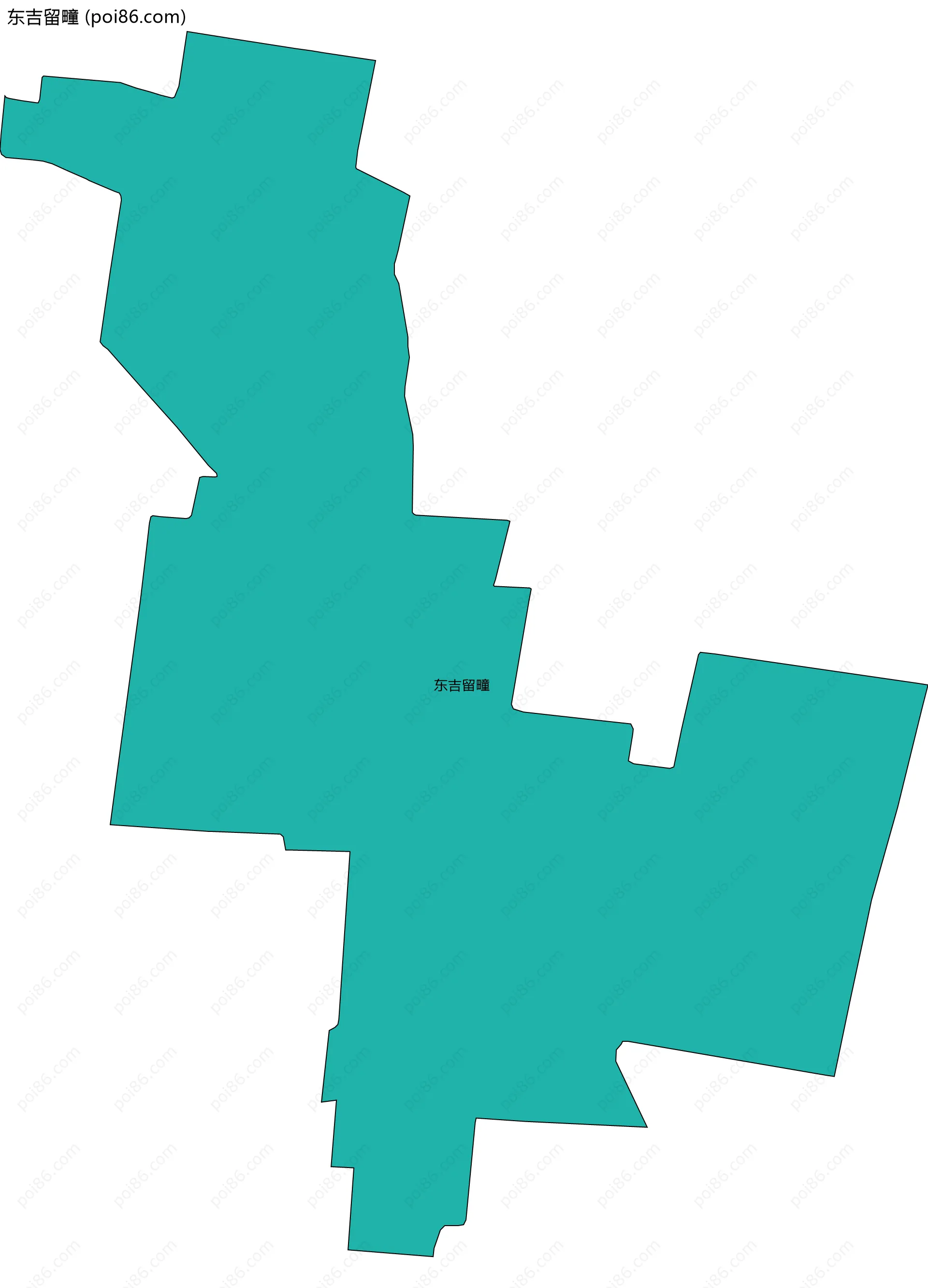 东吉留疃边界地图