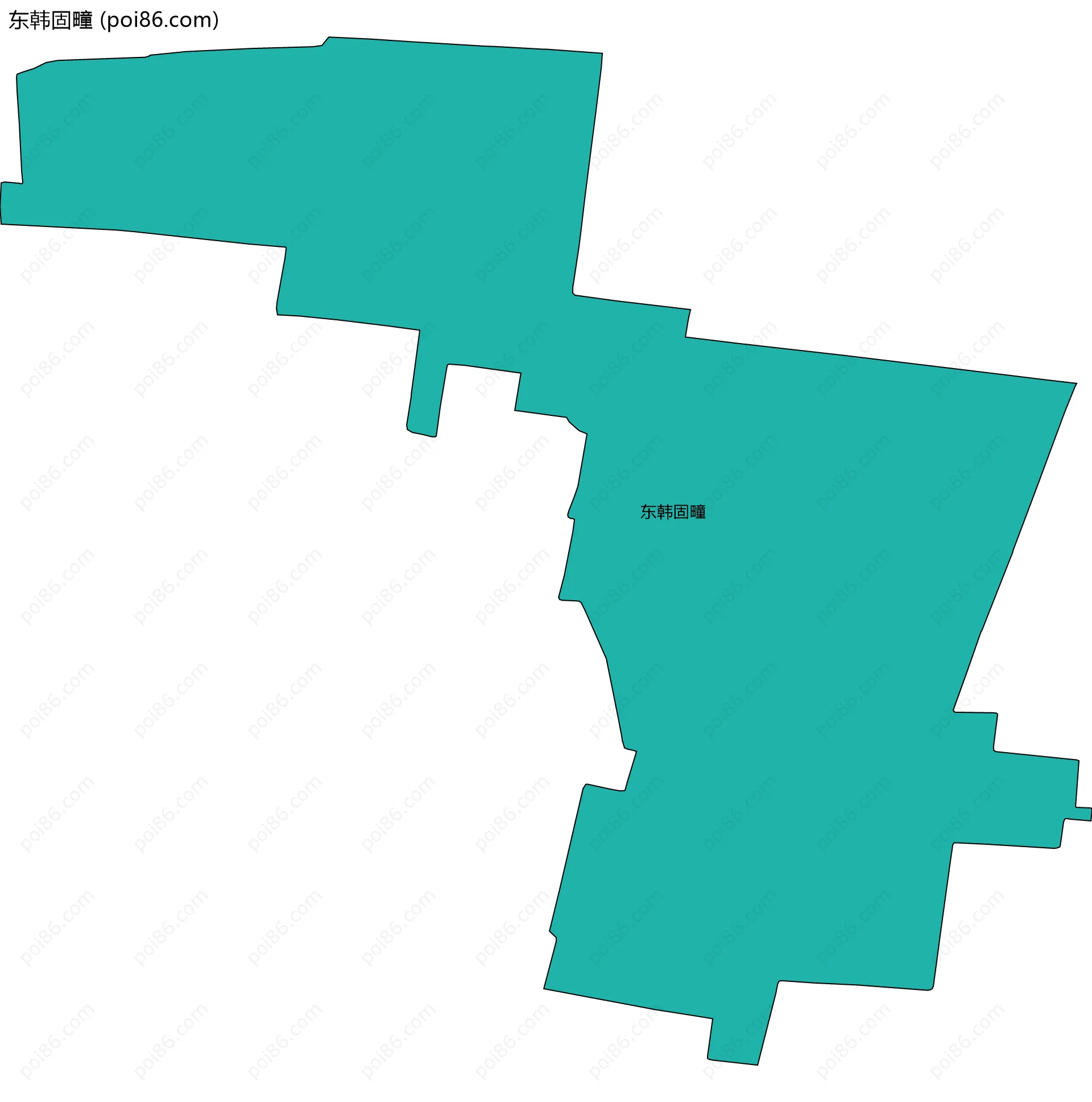 东韩固疃边界地图