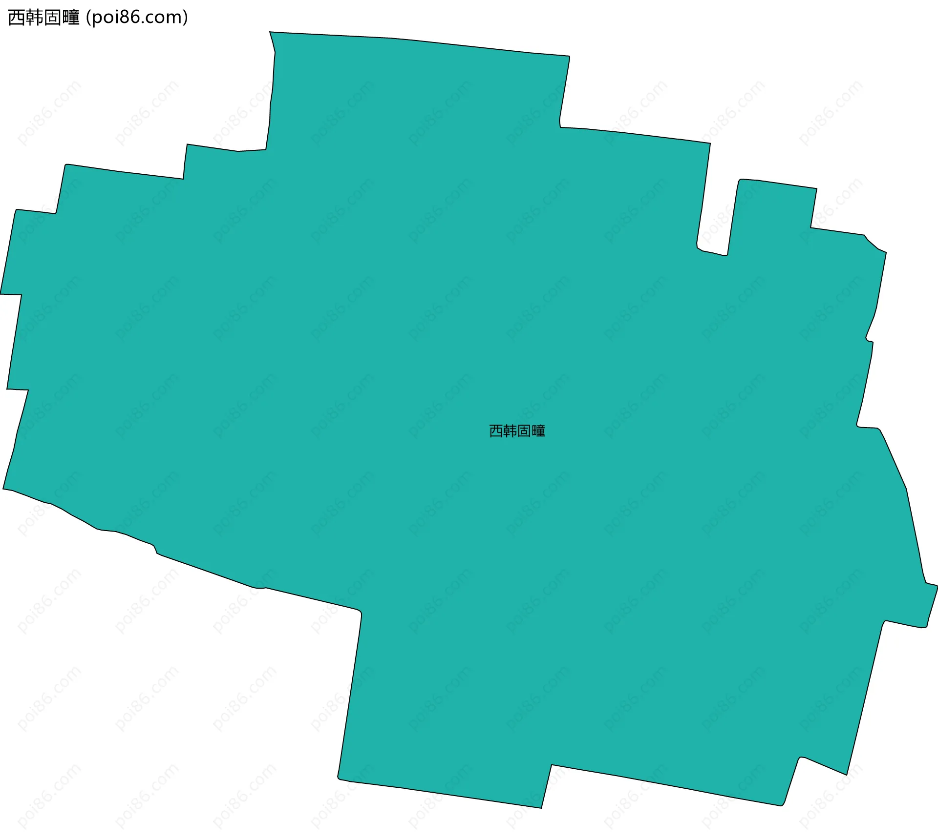 西韩固疃边界地图