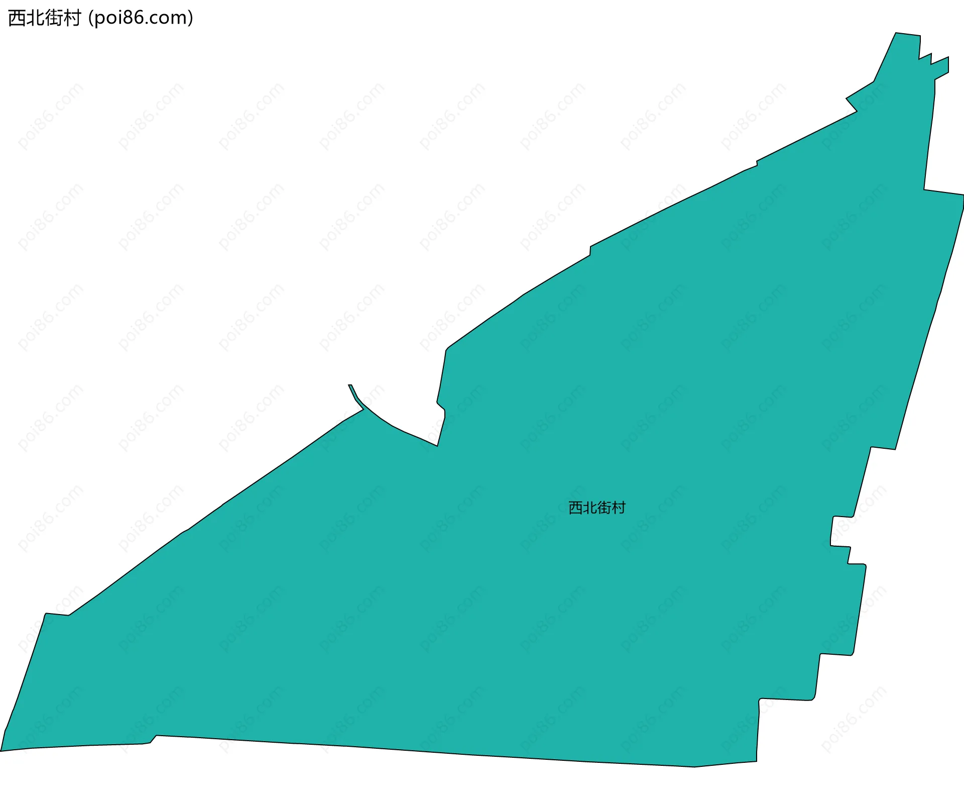 西北街村边界地图