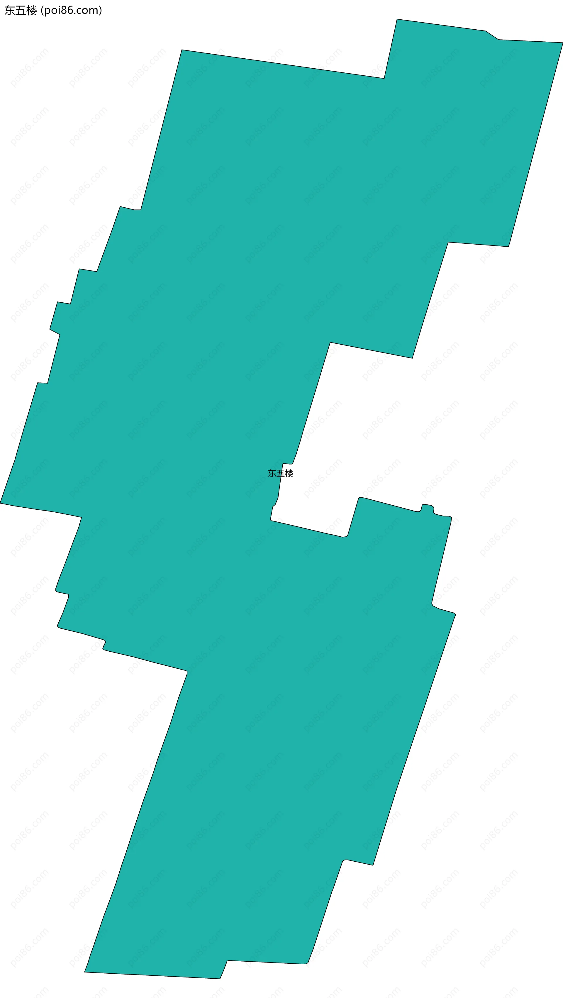 东五楼边界地图