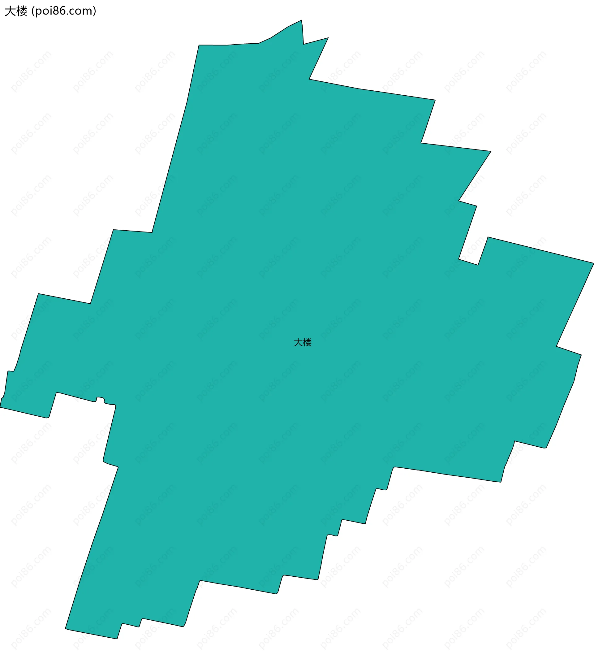 大楼边界地图