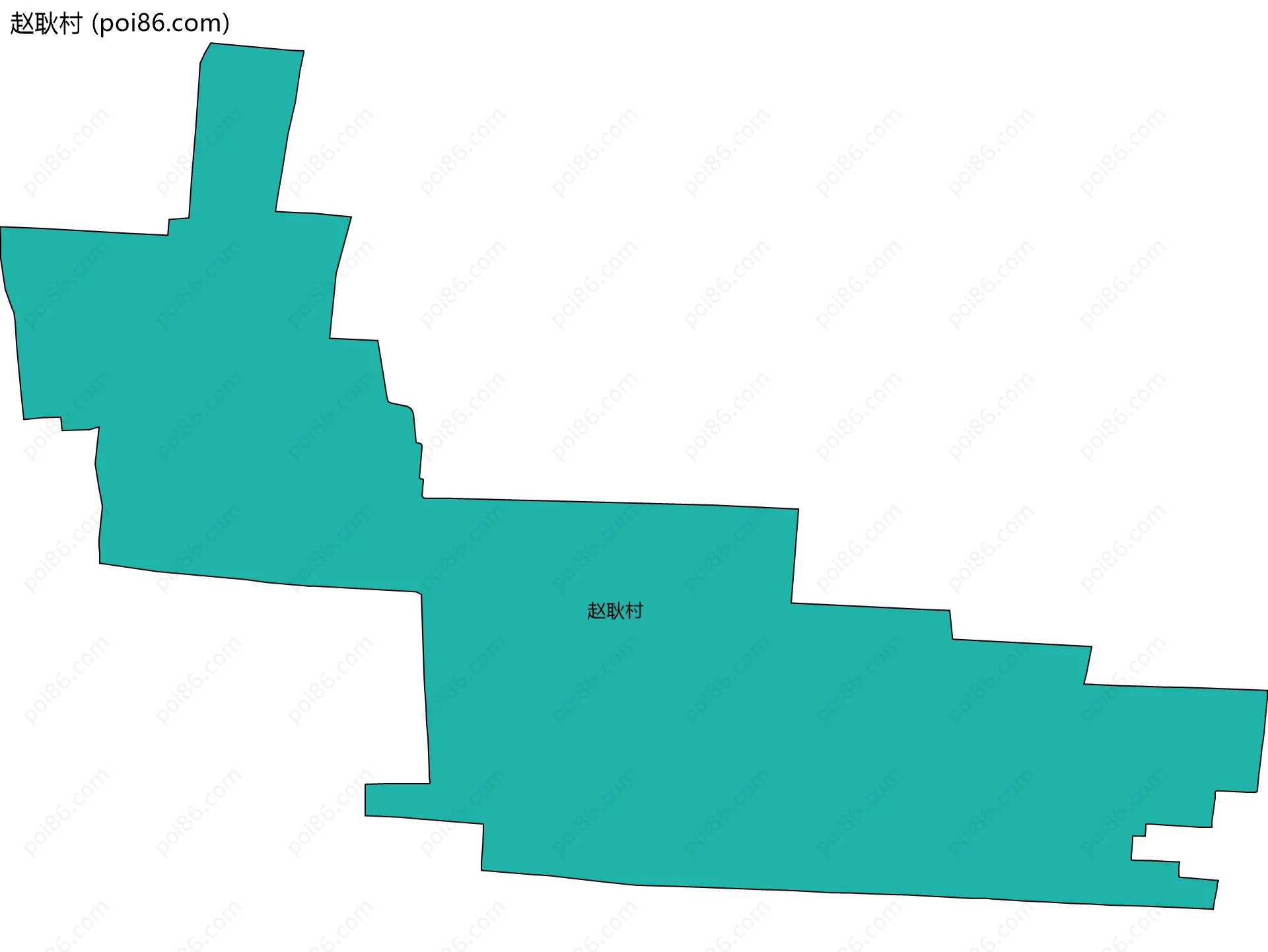 赵耿村边界地图