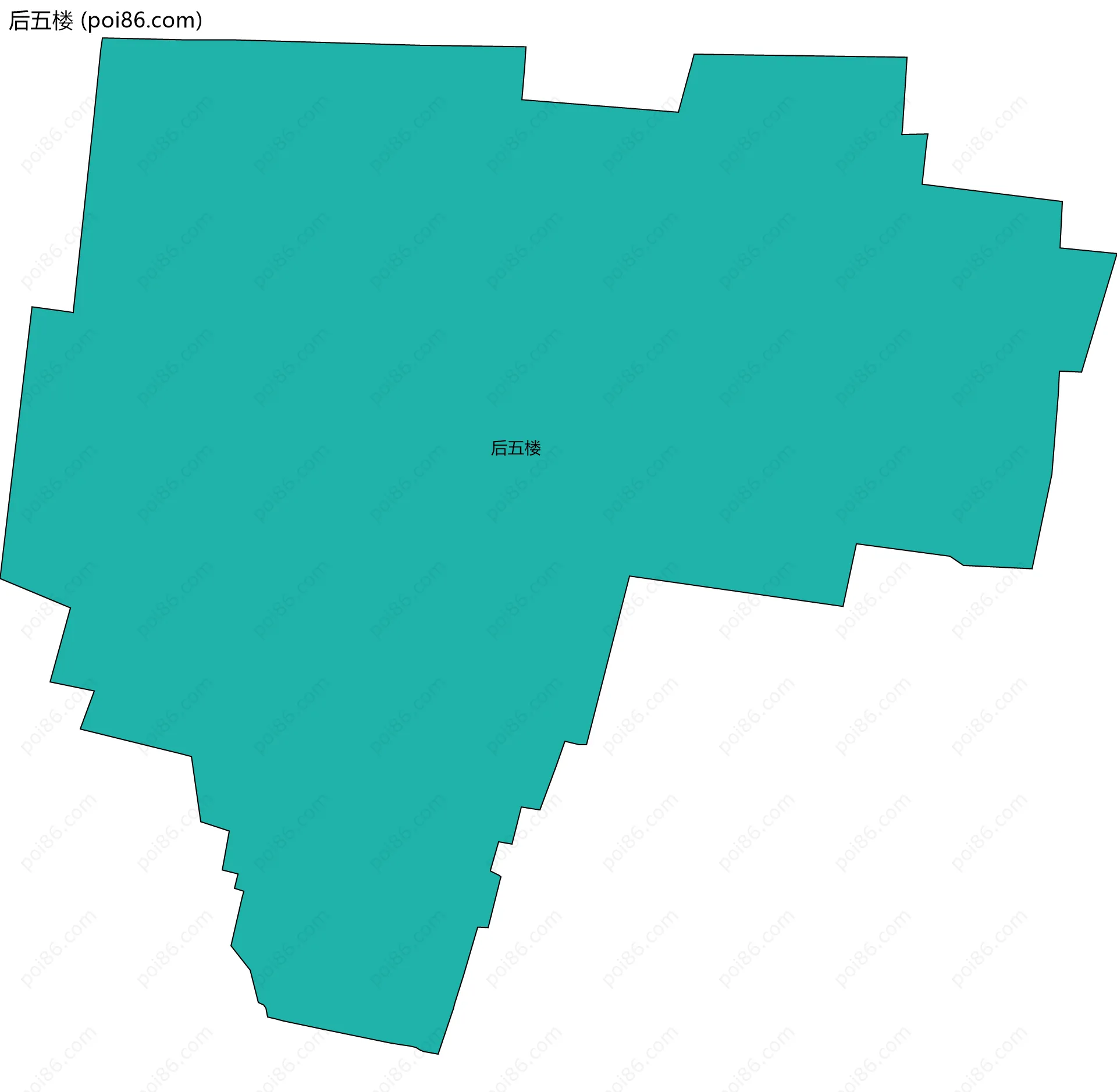 后五楼边界地图