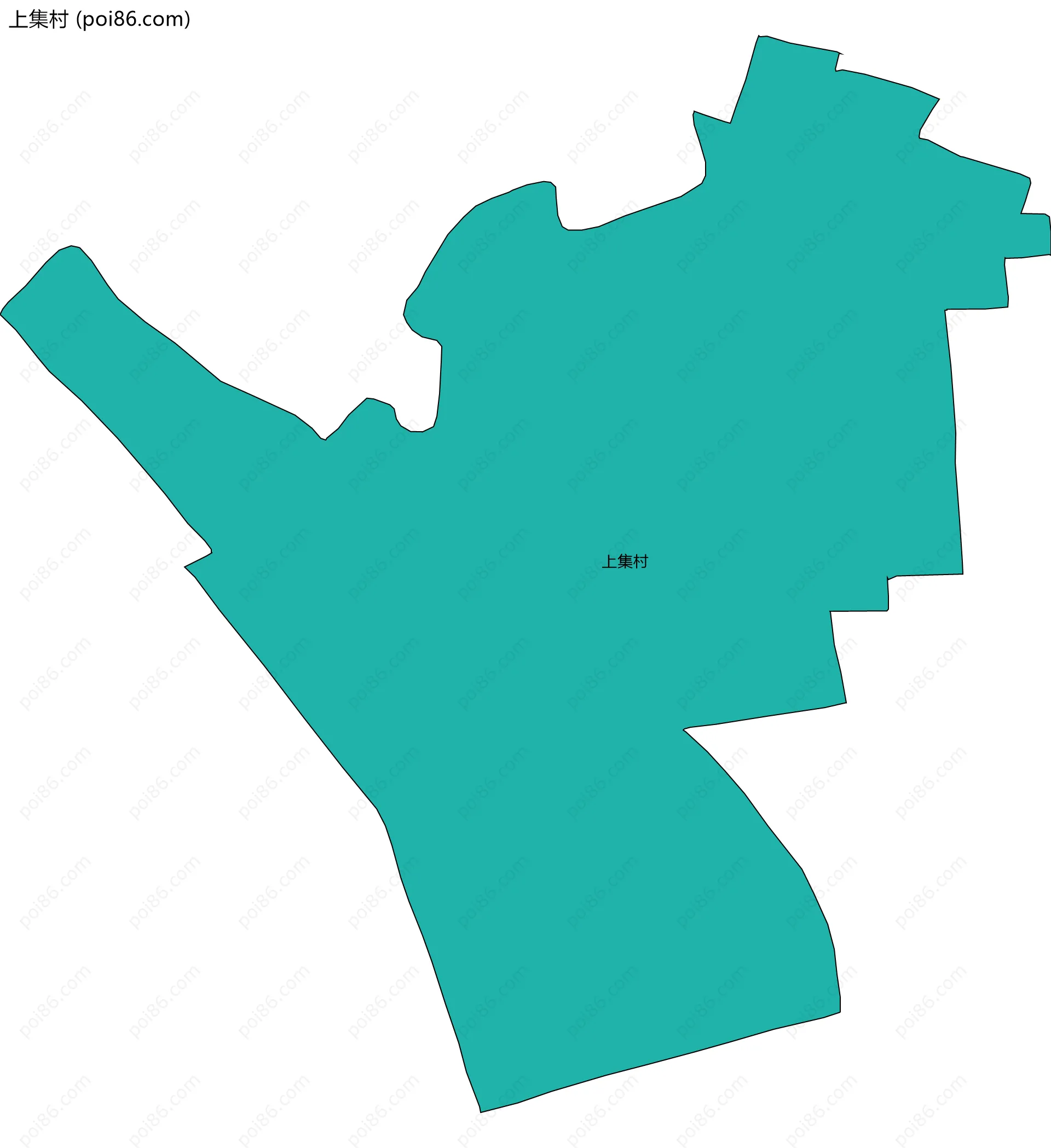 上集村边界地图