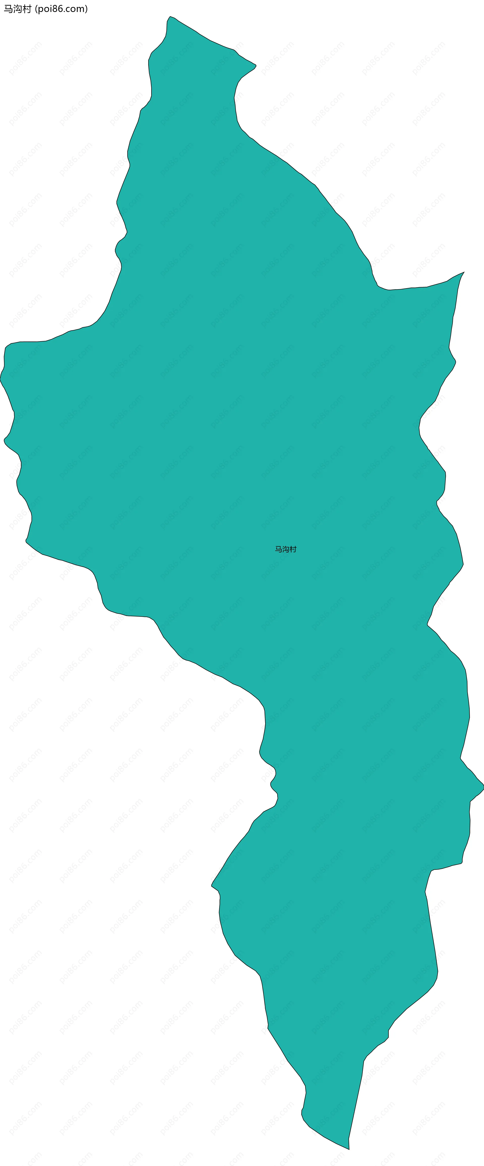 马沟村边界地图