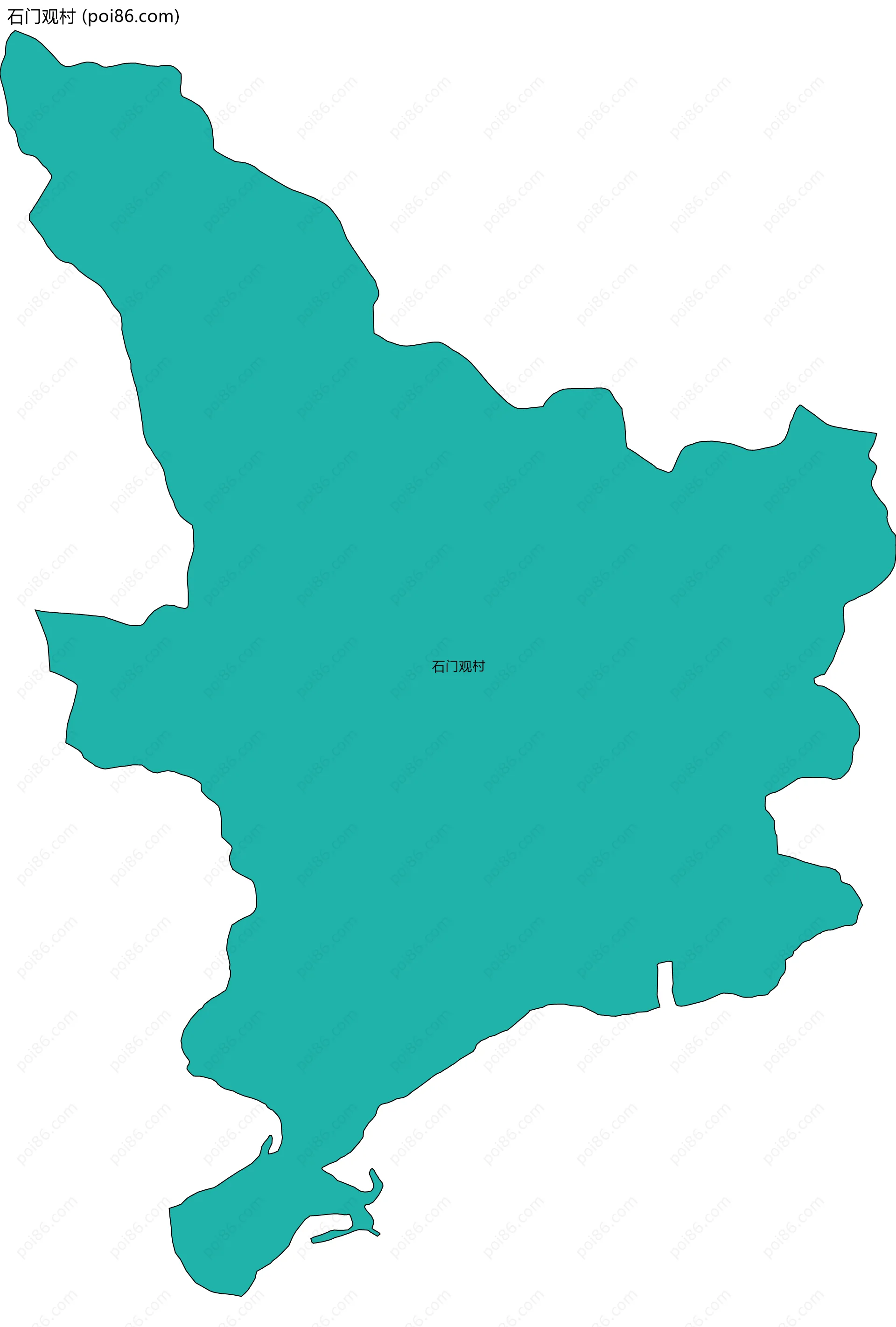 石门观村边界地图