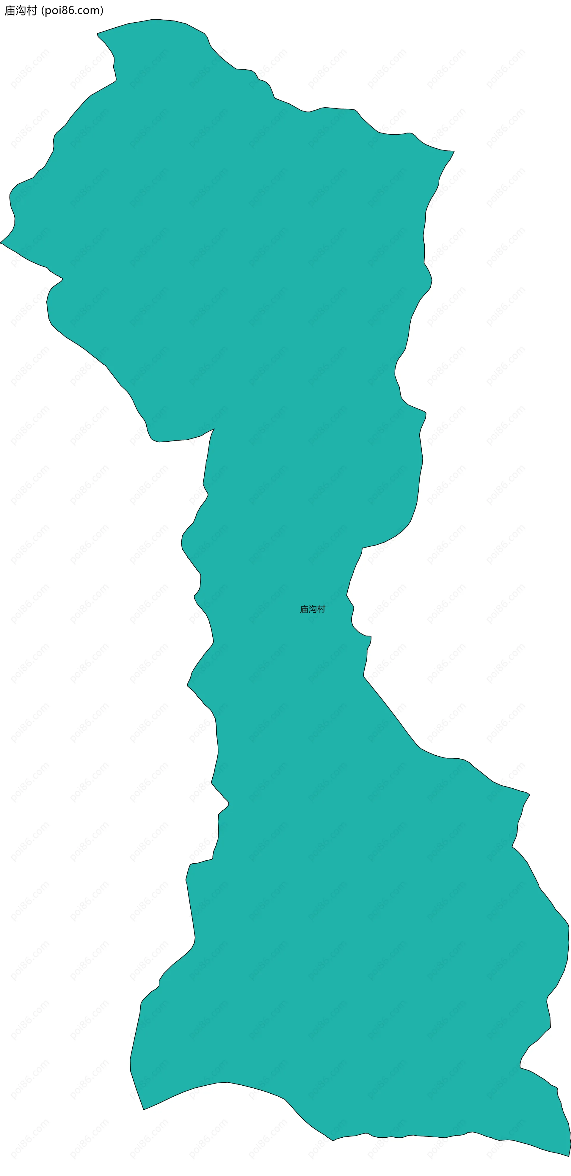 庙沟村边界地图