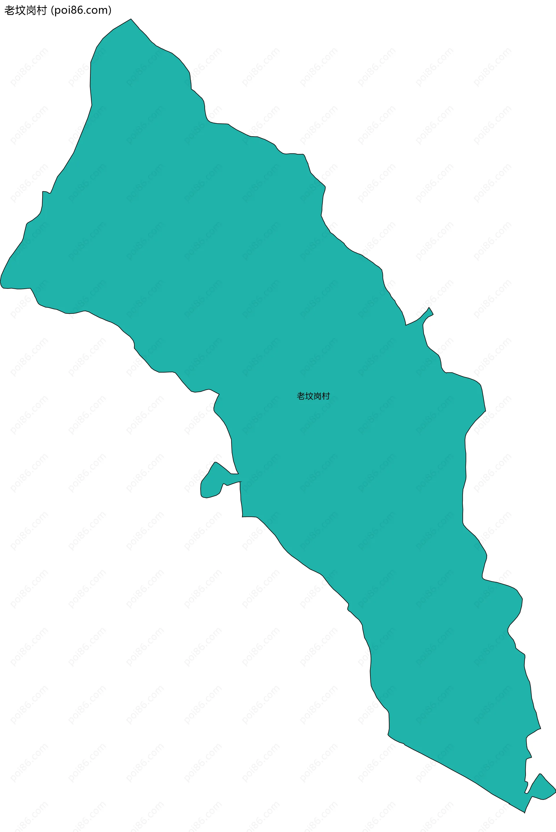 老坟岗村边界地图