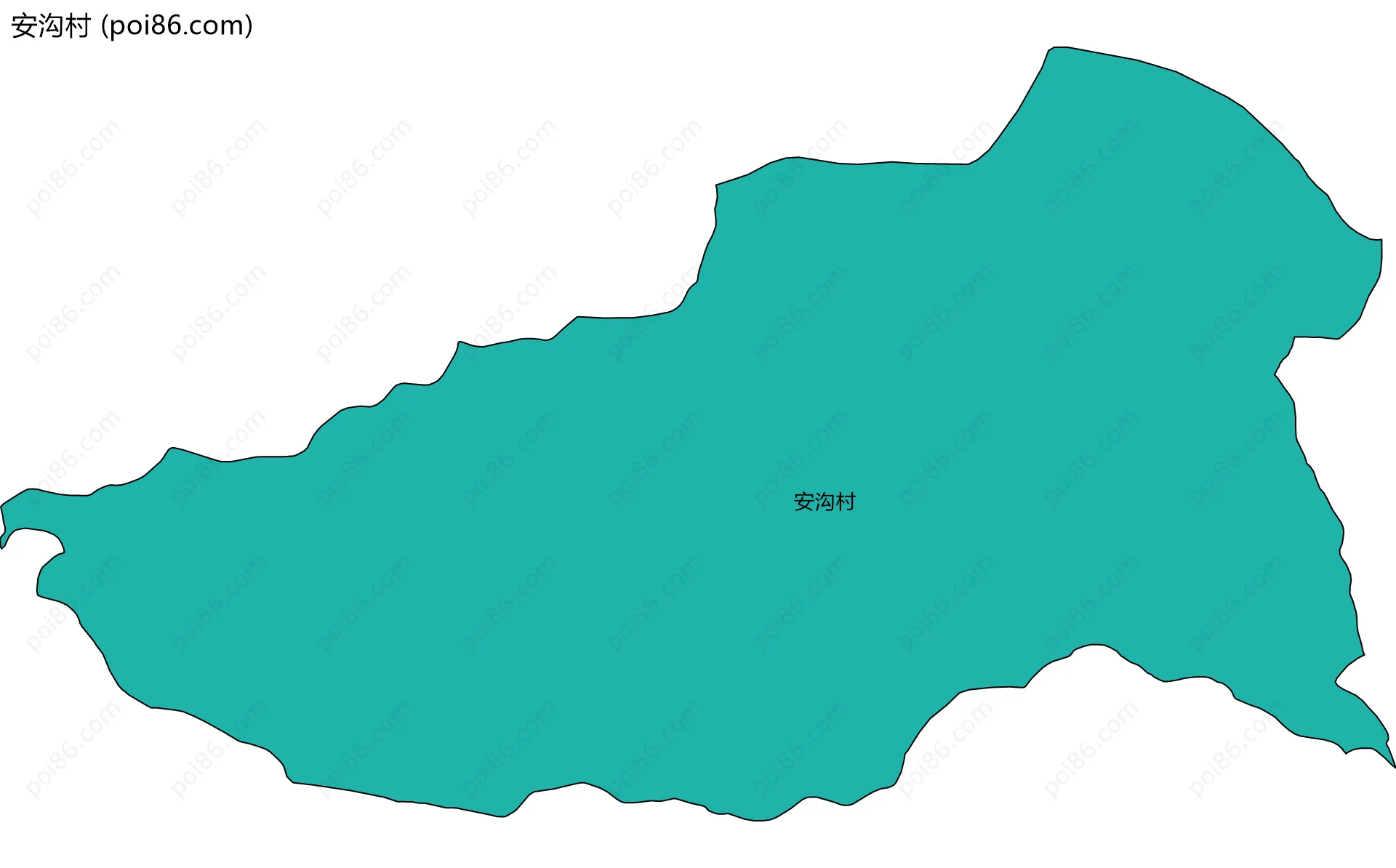 安沟村边界地图