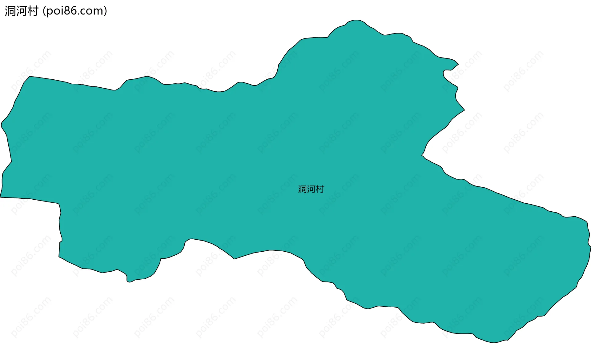 洞河村边界地图