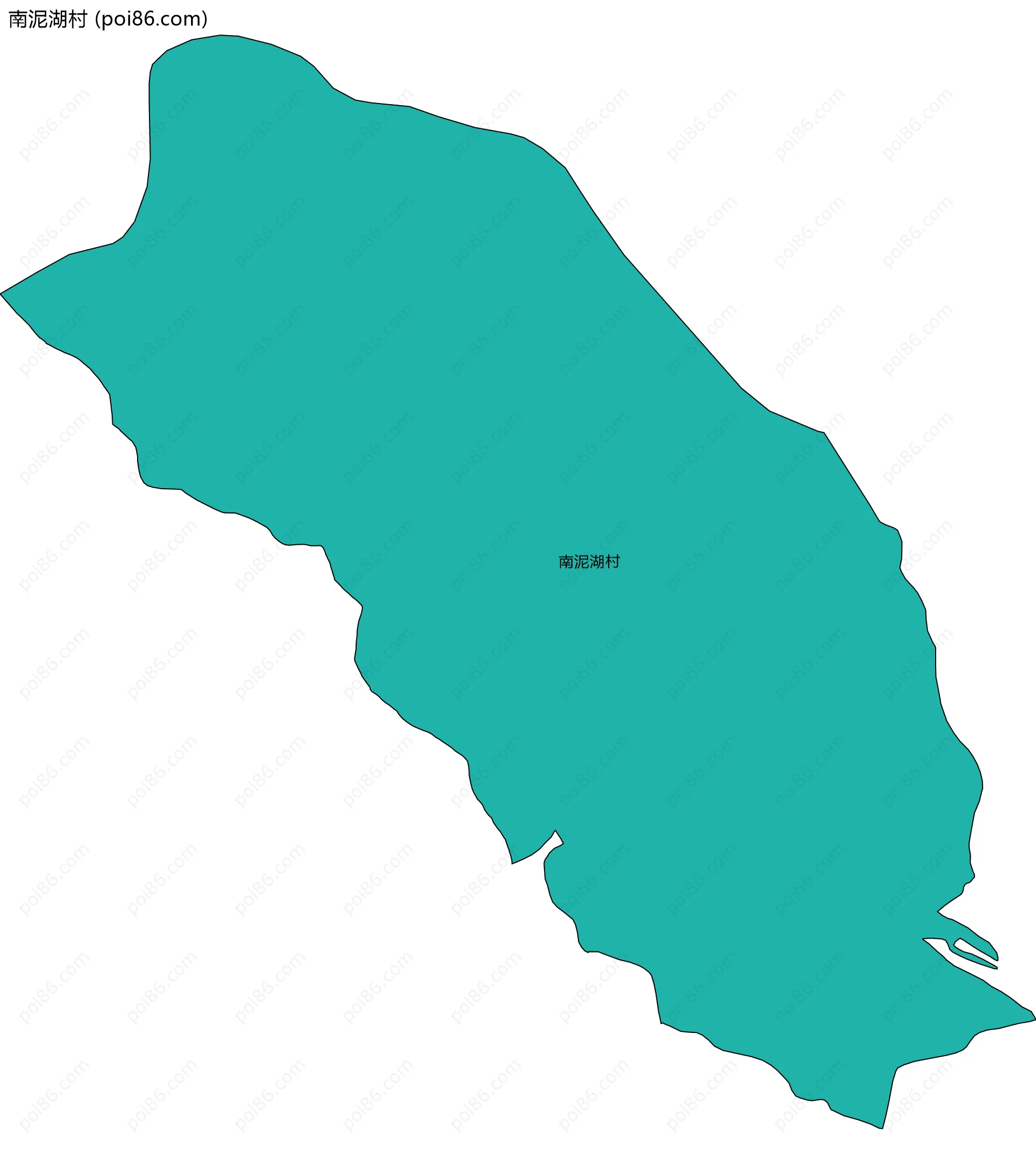 南泥湖村边界地图