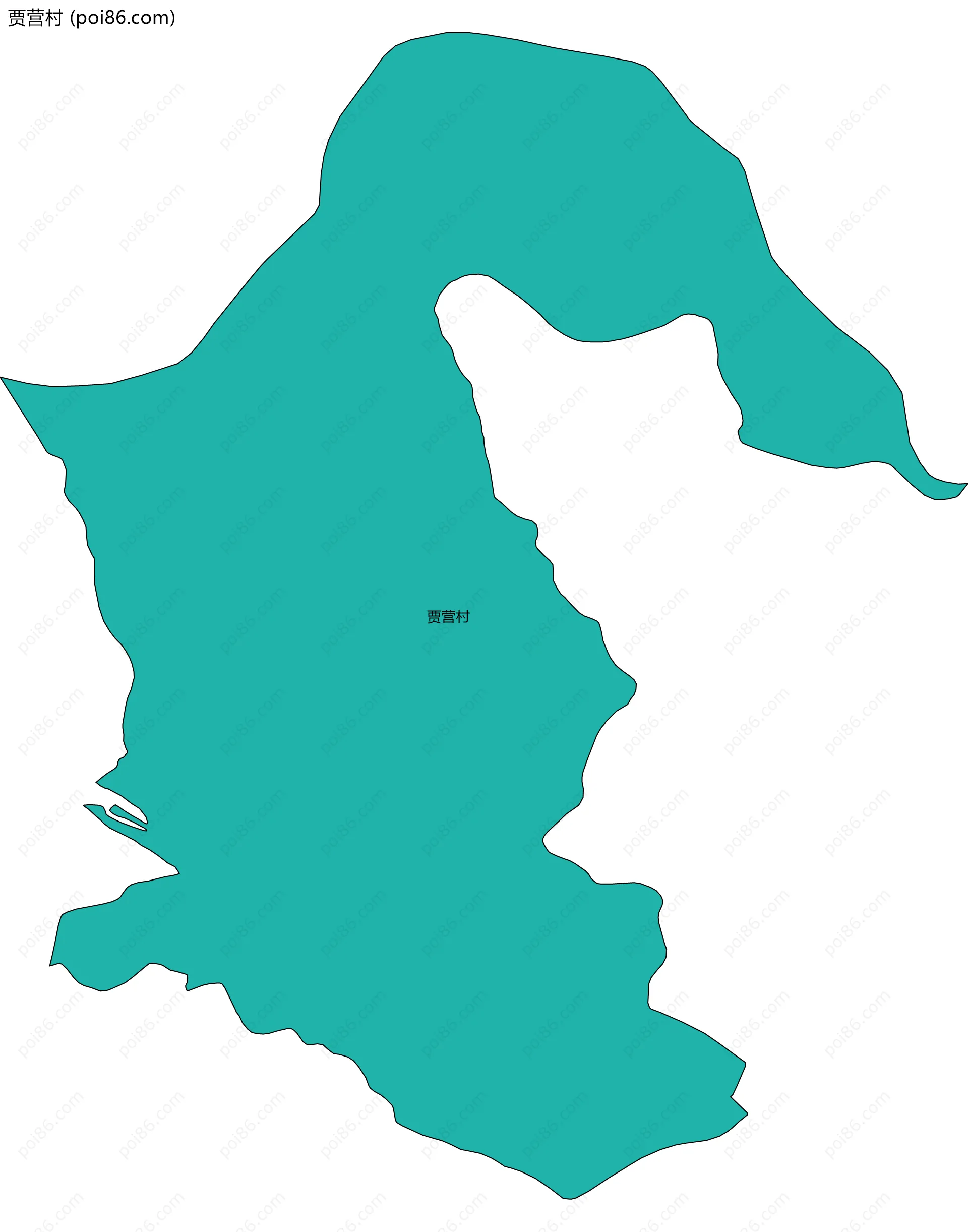 贾营村边界地图