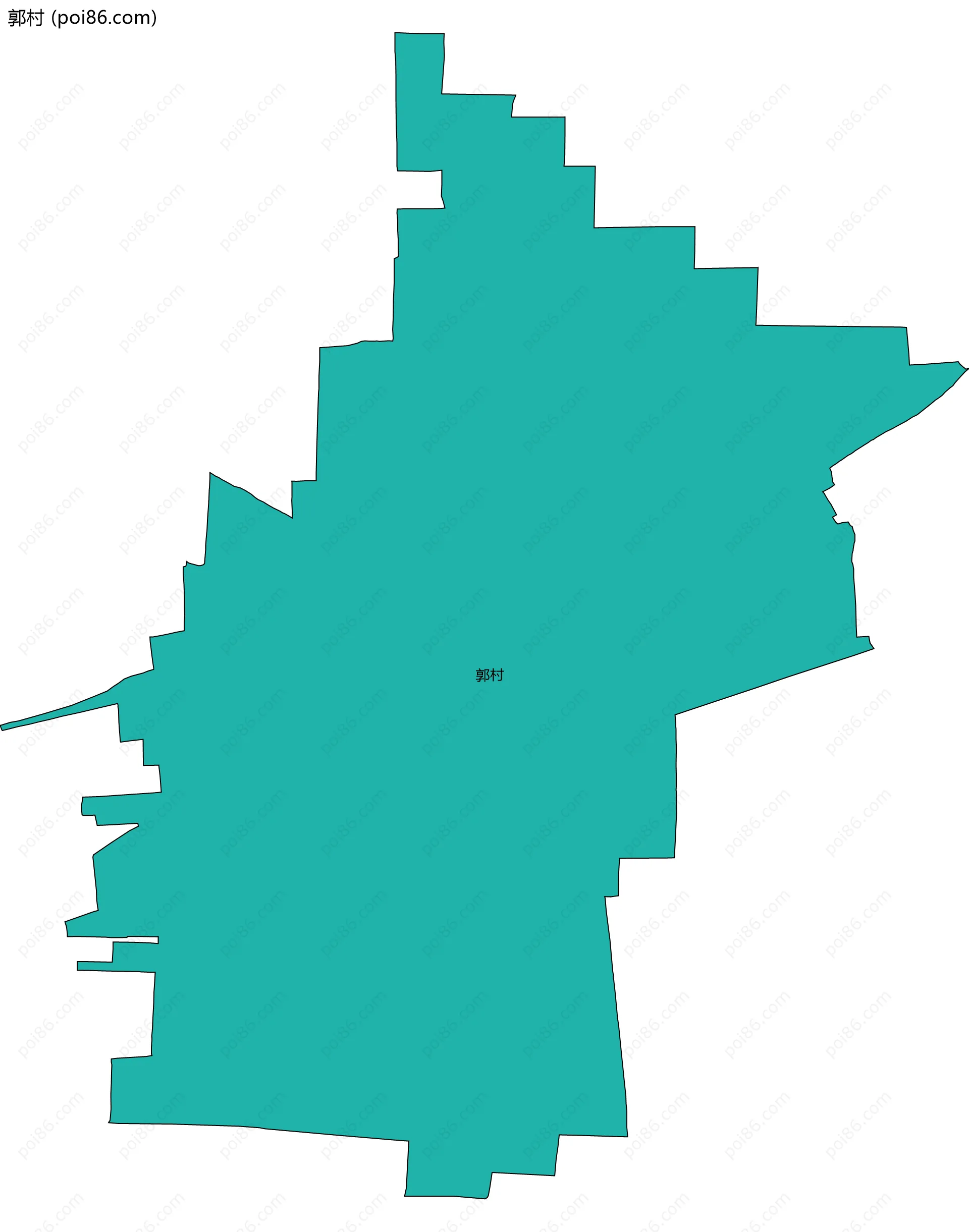 郭村边界地图