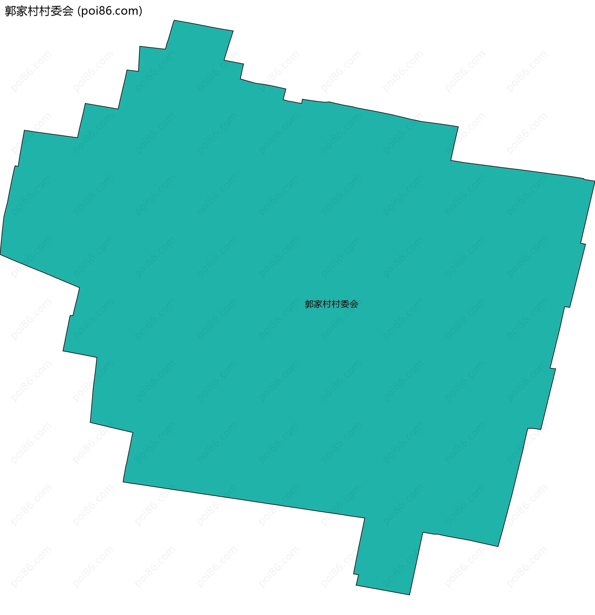 郭家村村委会边界地图