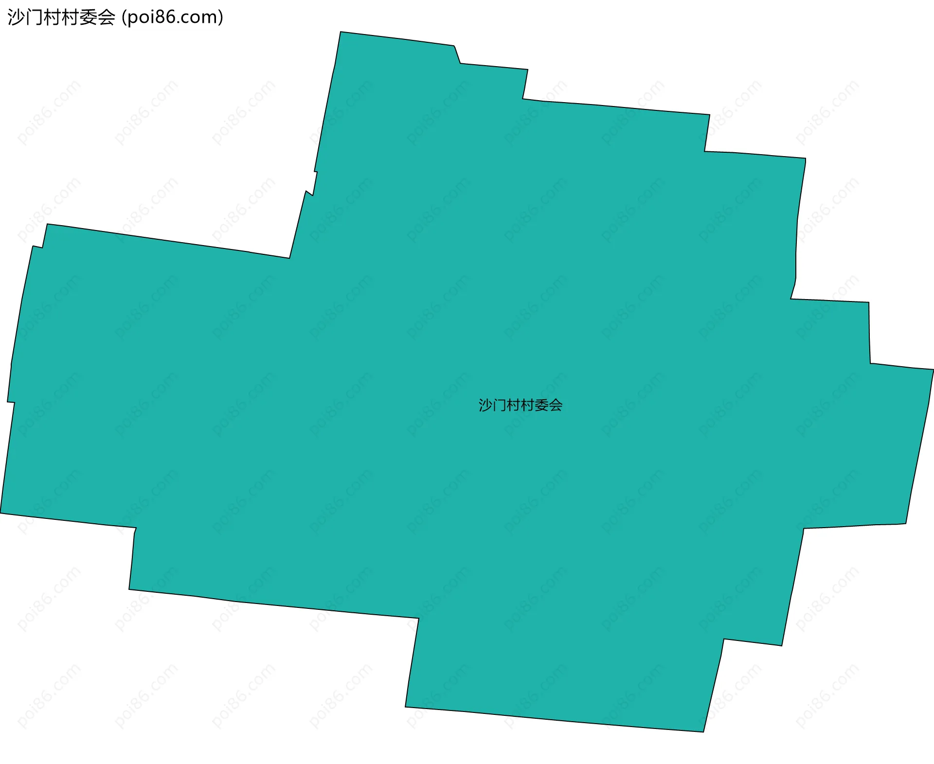 沙门村村委会边界地图